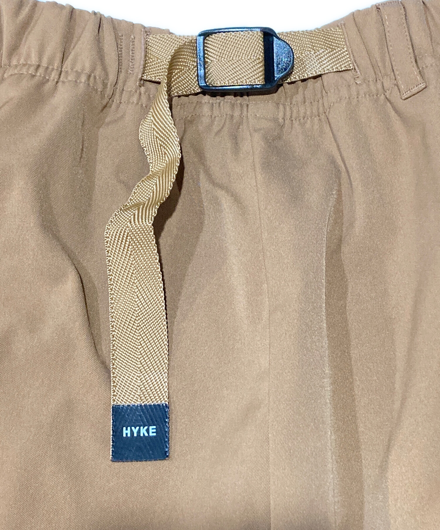 中古・古着通販】HYKE (ハイク) TASLAN TWILL WIDE LEG PANTS ブラウン