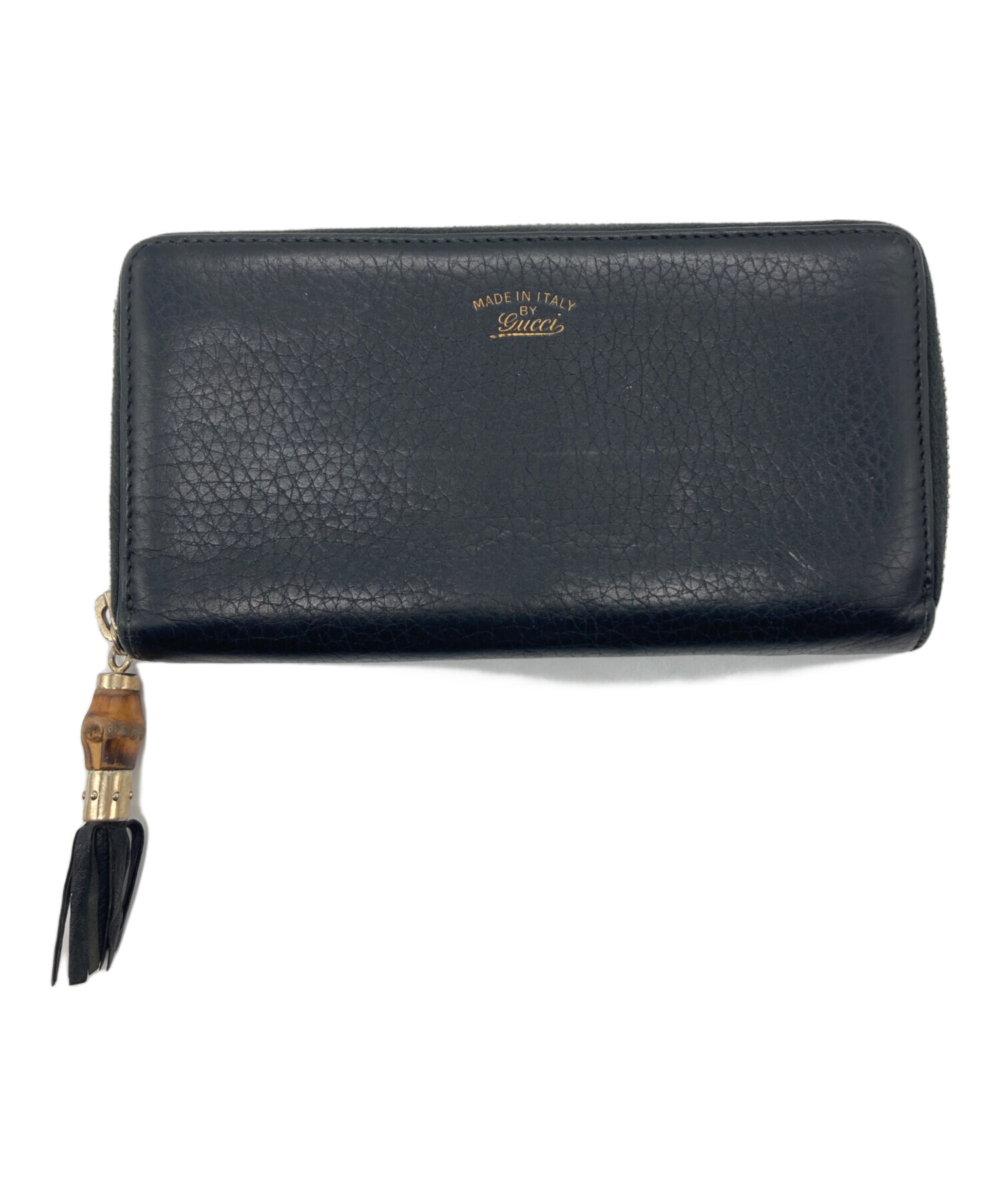 中古・古着通販】GUCCI (グッチ) ラウンドファスナー財布 ブラック