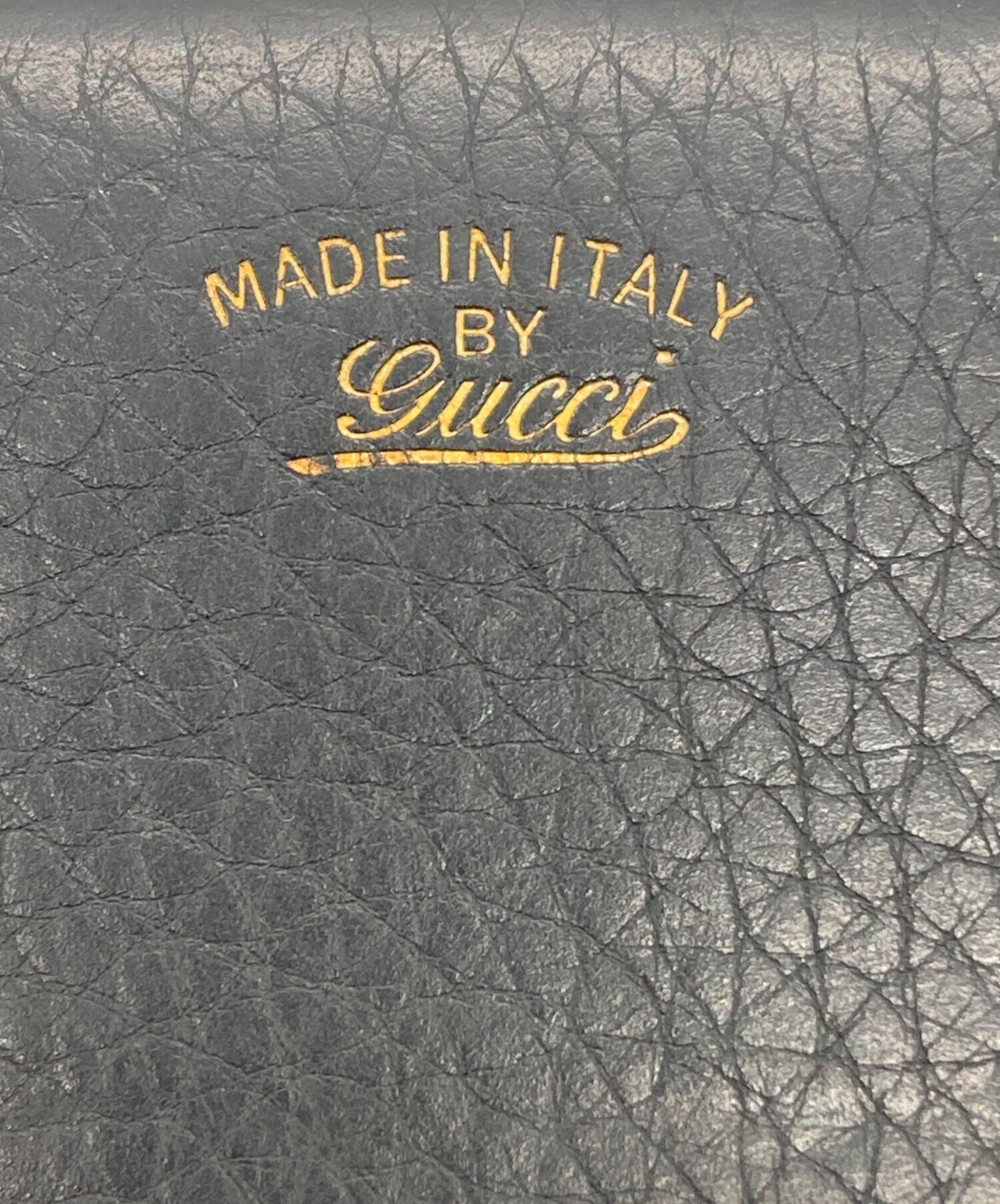 GUCCI グッチ 古本 中古・古着通販】GUCCI (グッチ) ラウンドファスナー財布 ブラック