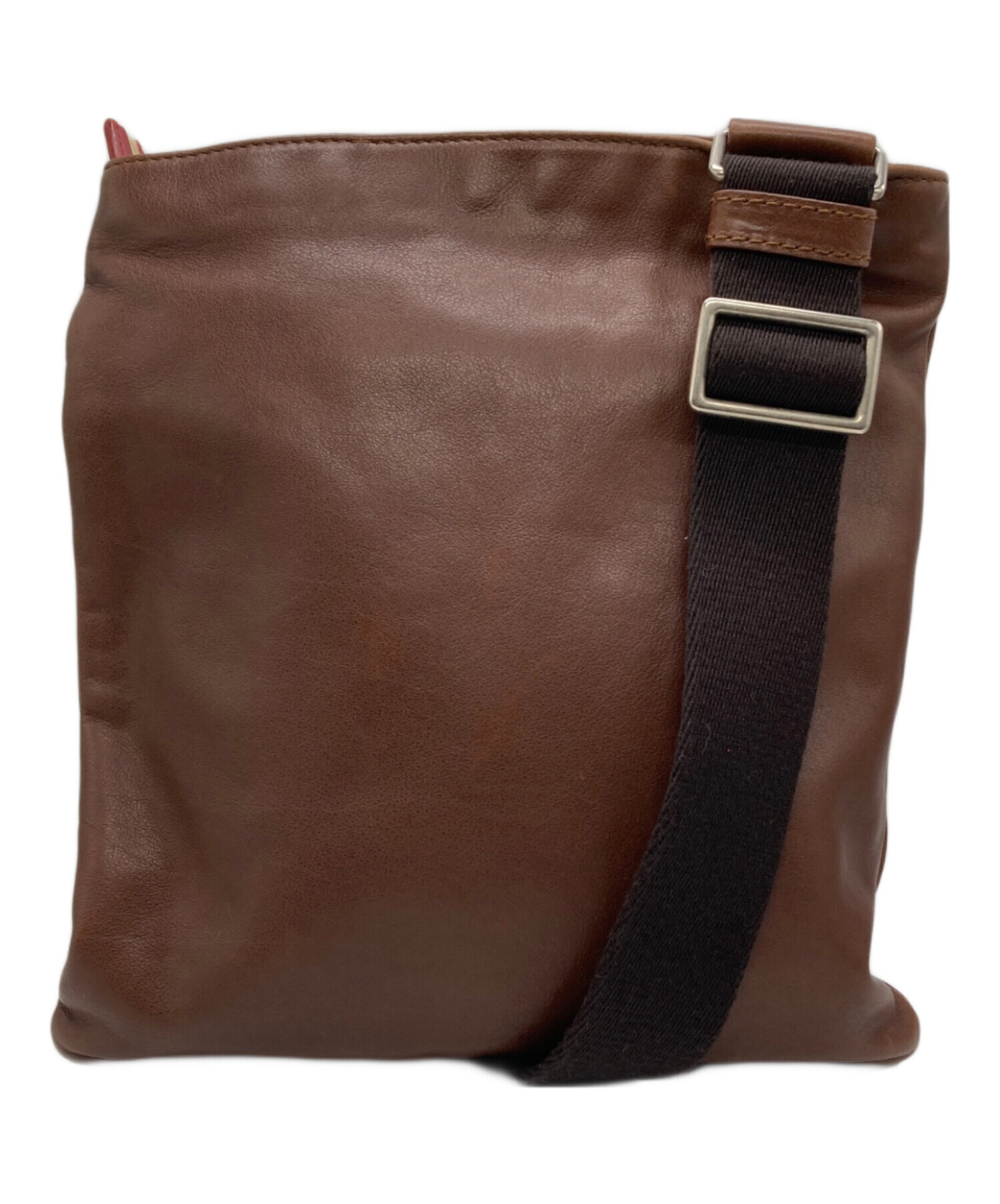 中古・古着通販】BALLY (バリー) レザーショルダーバッグ ブラウン
