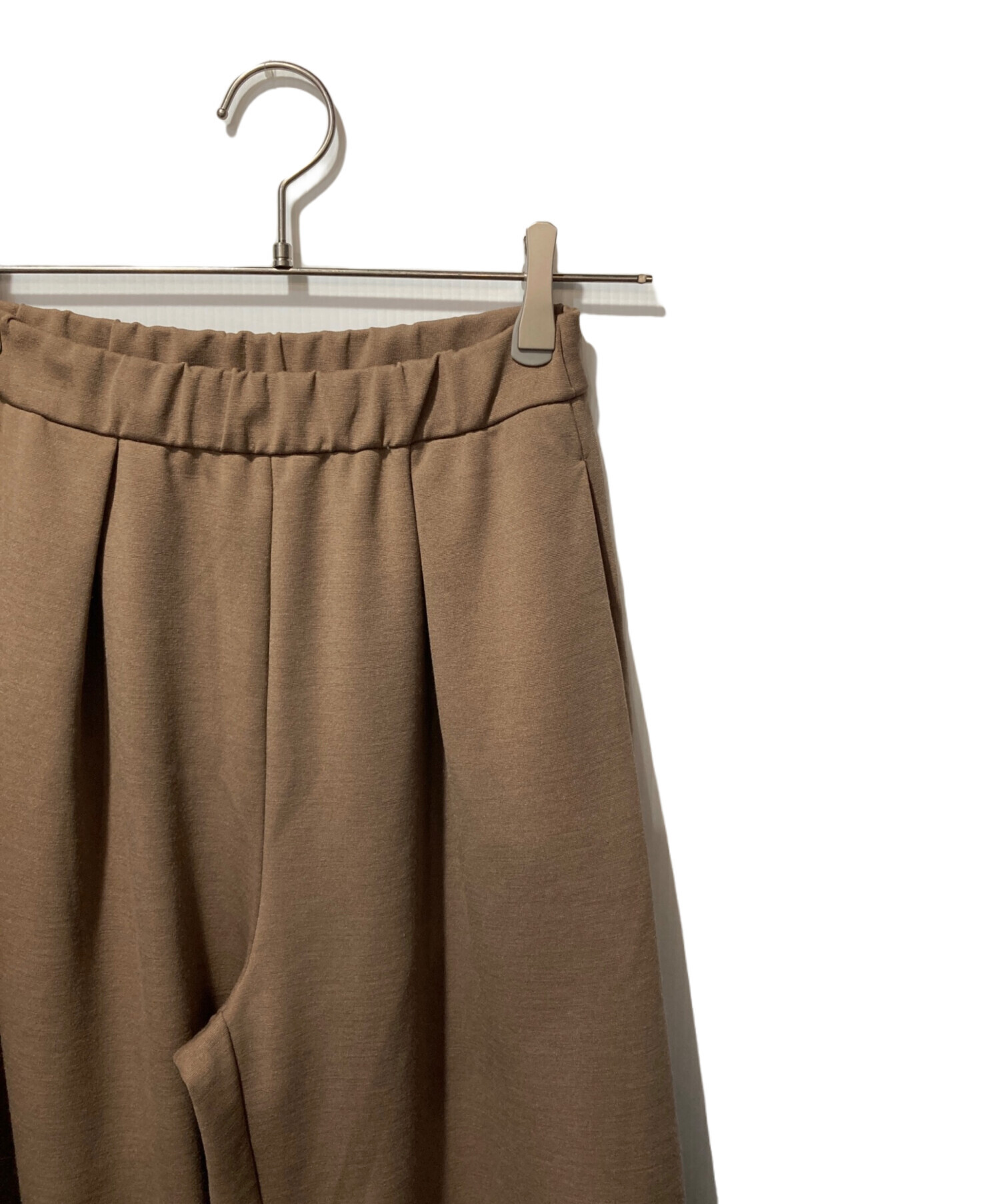 ドゥーズィエムクラス　PRIMEWOOL PONTE パンツ　34　キャメル 中古・古着通販】MUSE de Deuxieme Classe (ミューズ ドゥーズィエム