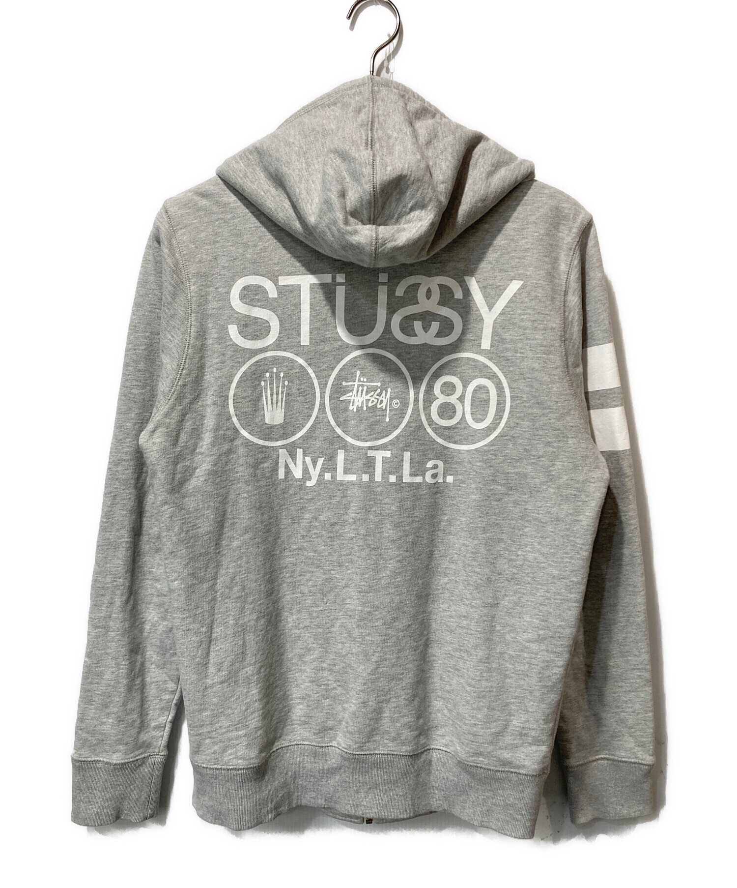 中古・古着通販】stussy (ステューシー) ジップパーカー グレー サイズ