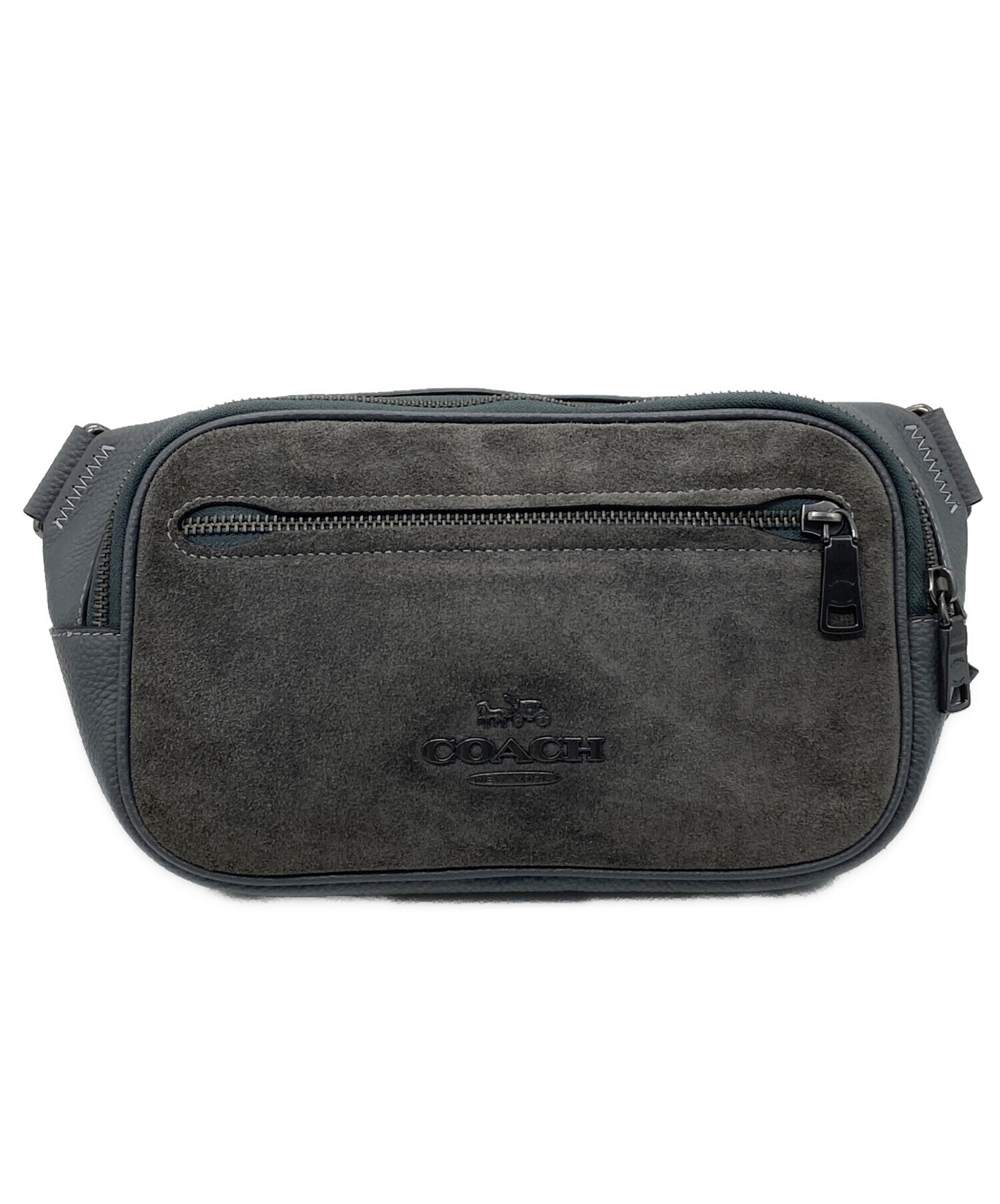中古・古着通販】COACH (コーチ) エリアス ベルト バッグ グレー