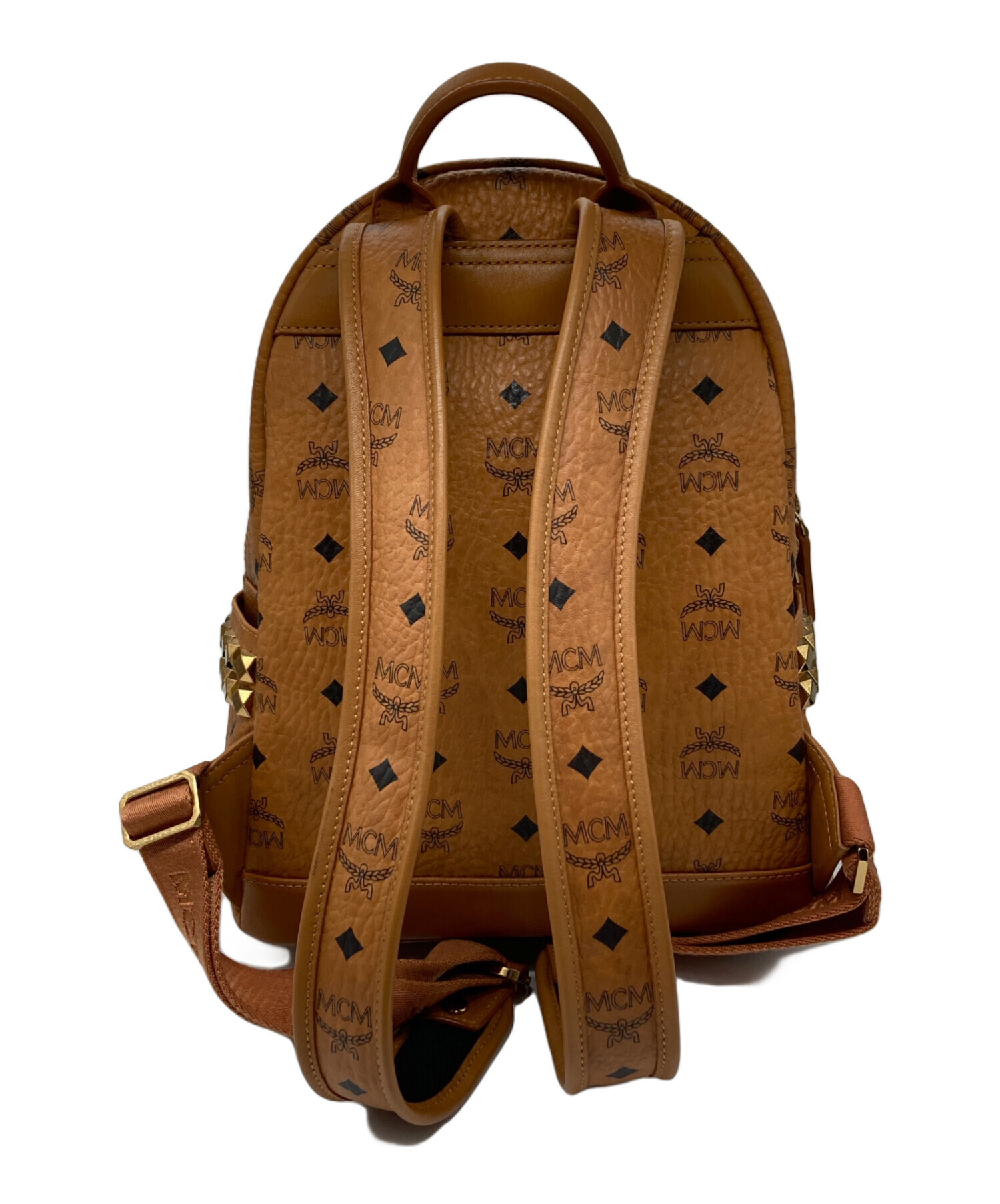 中古・古着通販】MCM (エムシーエム) サイドスタッズリュック ブラウン 