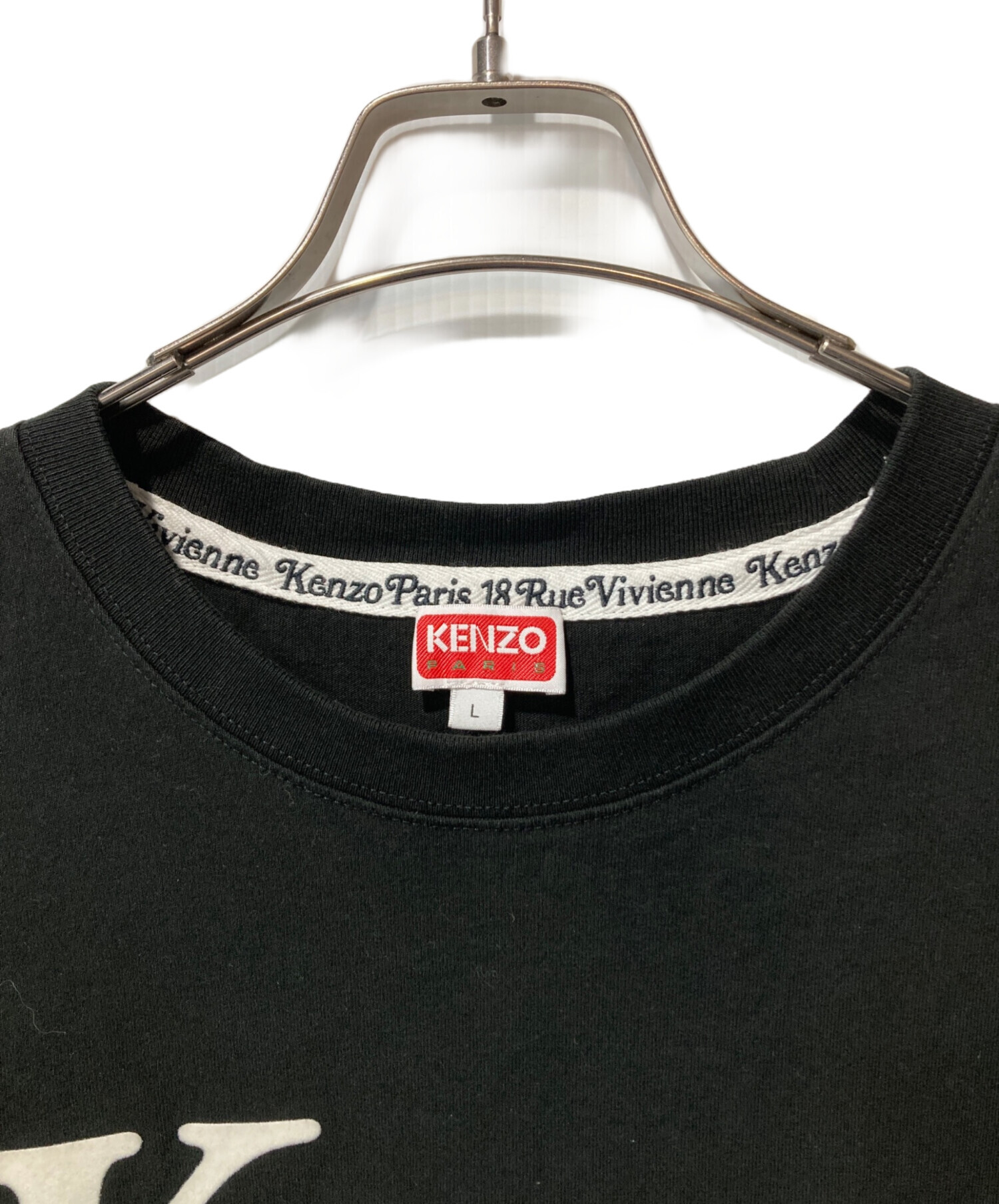 中古・古着通販】KENZO (ケンゾー) プリントTシャツ ブラック サイズ:L