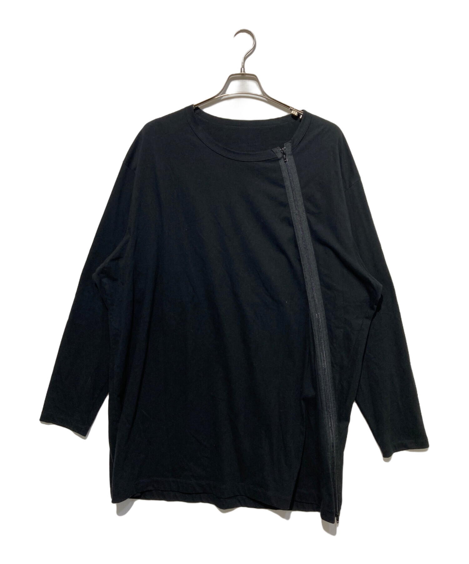 中古・古着通販】GROUND Y (グラウンドワイ) 斜めファスナーカットソー