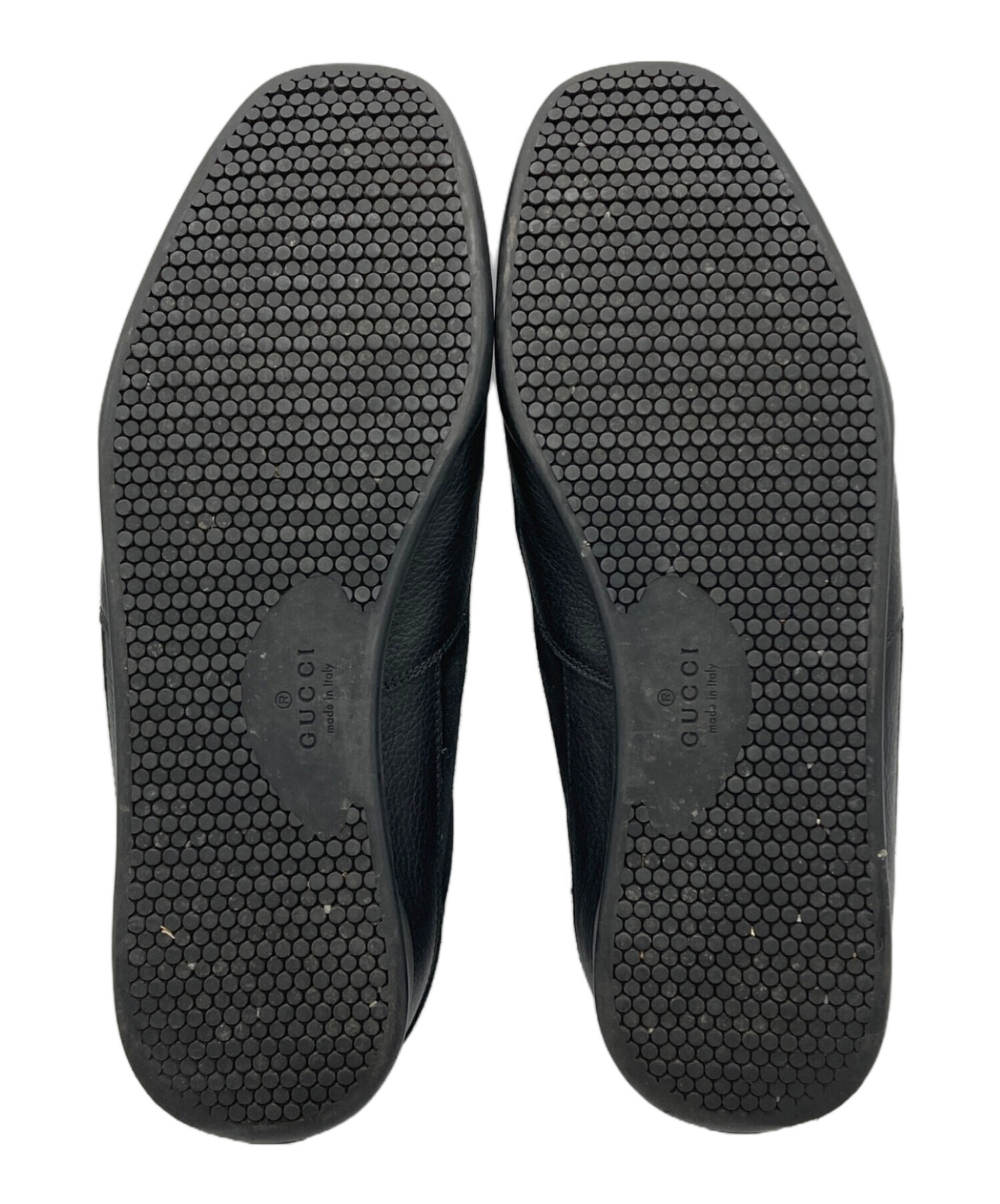 GUCCI レザースニーカー レア 中古・古着通販】GUCCI (グッチ) レザースニーカー ブラック サイズ:7