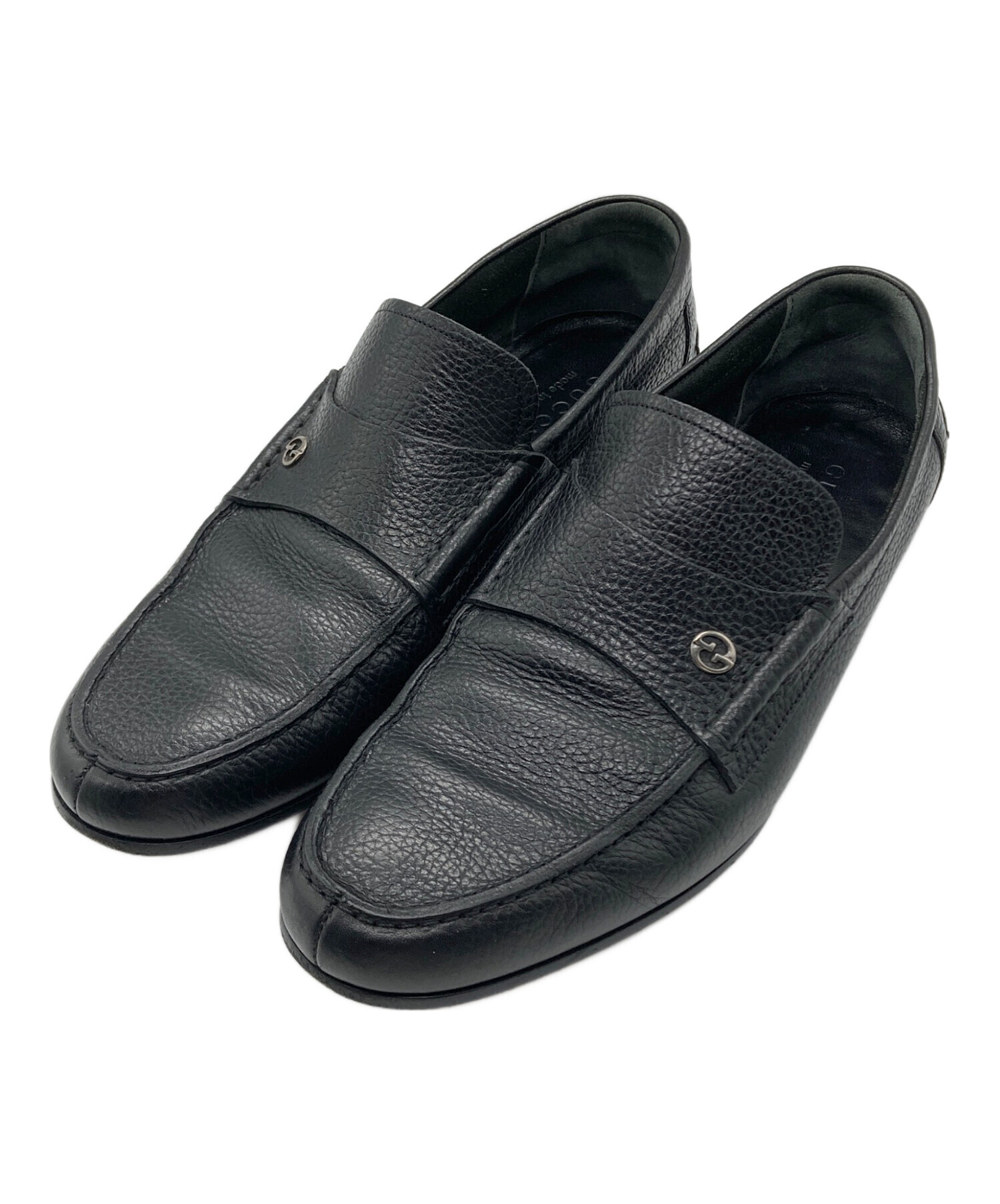GUCCI グッチ　ローファー　革靴　メンズ　ハイブラ　古着　ヴィンテージ 中古・古着通販】GUCCI (グッチ) ローファー ブラック サイズ:7