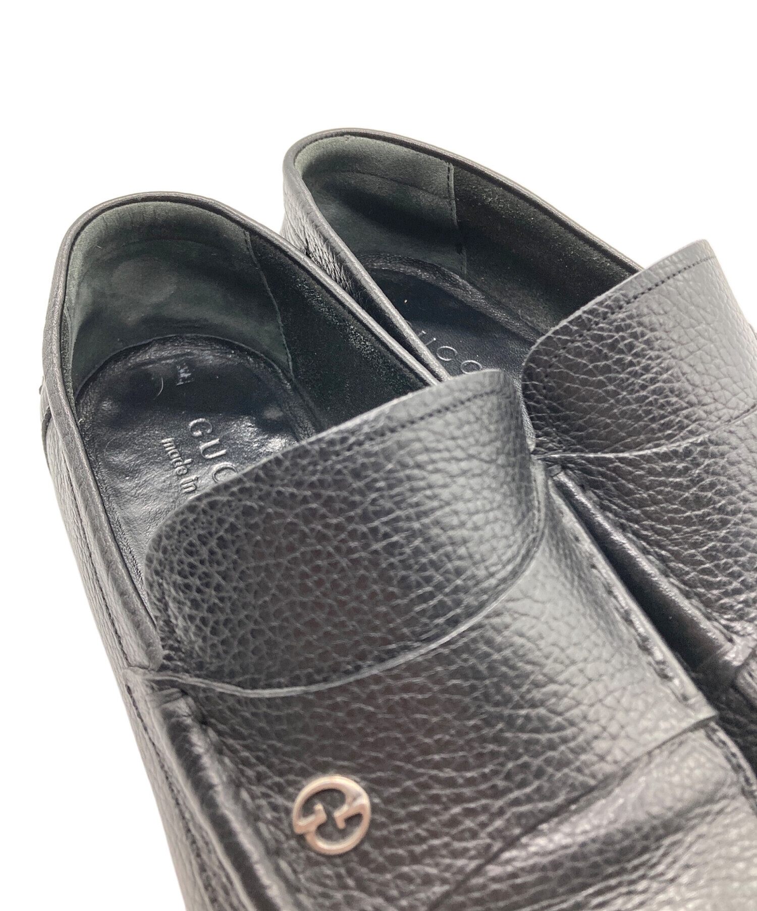 中古・古着通販】GUCCI (グッチ) ローファー ブラック サイズ:7