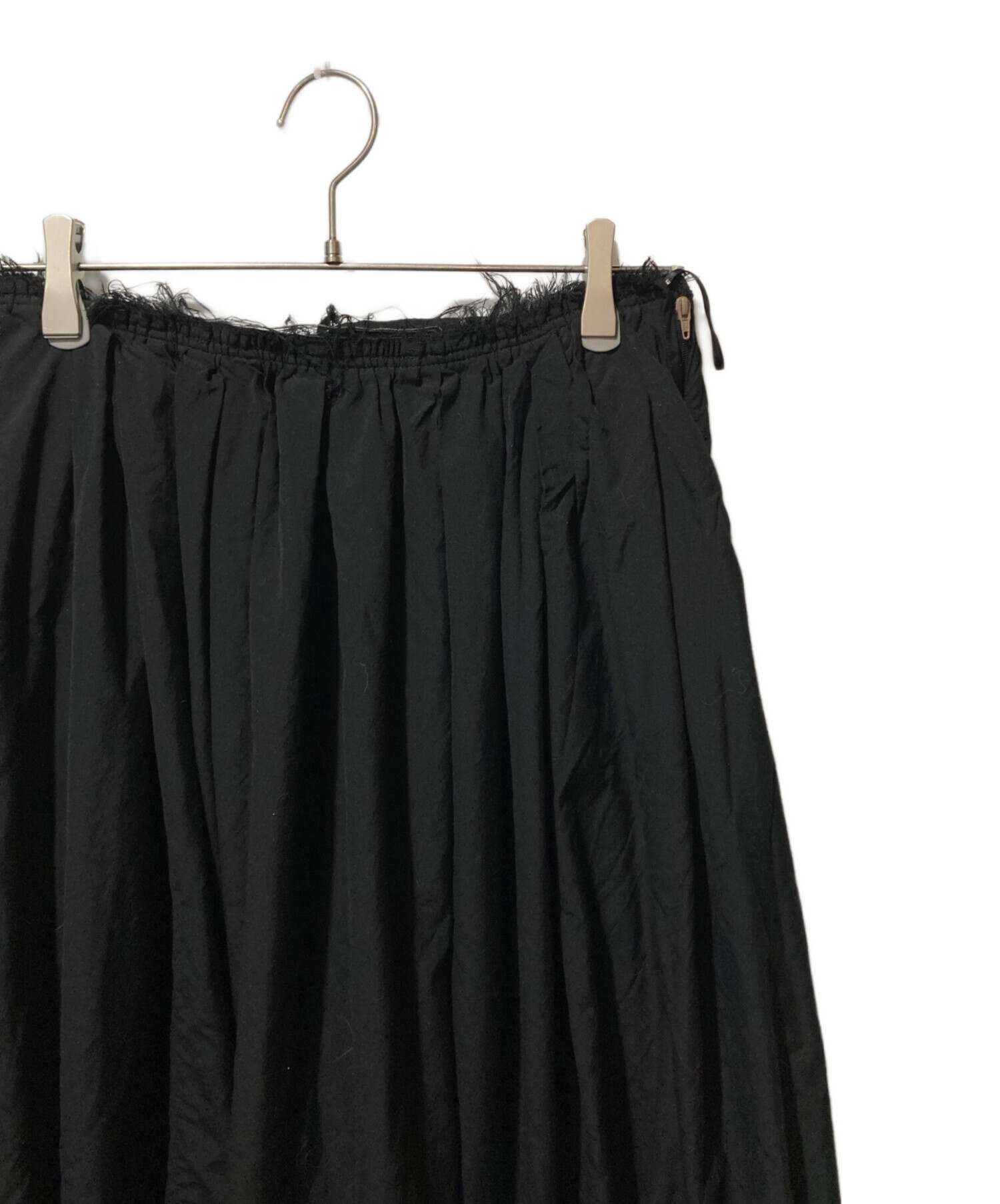 COMME des GARCONS 22AW カットオフスカート サイズ S BLACK COMME des GARCONS(ブラックコムデギャルソン) 25SS 縮絨 カット