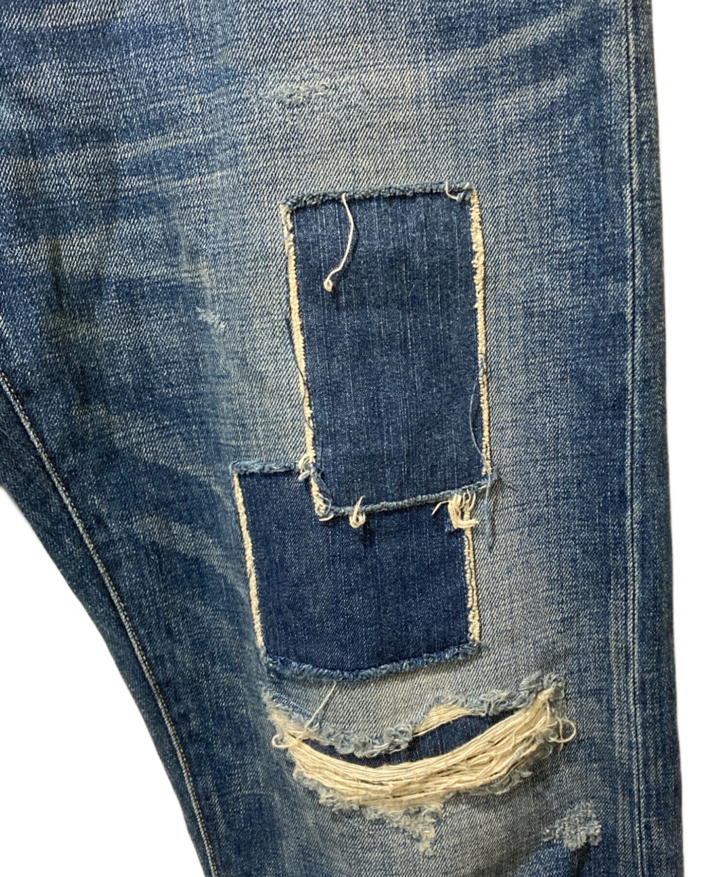 中古・古着通販】Johnbull (ジョンブル) ダメージ加工デニムパンツ 
