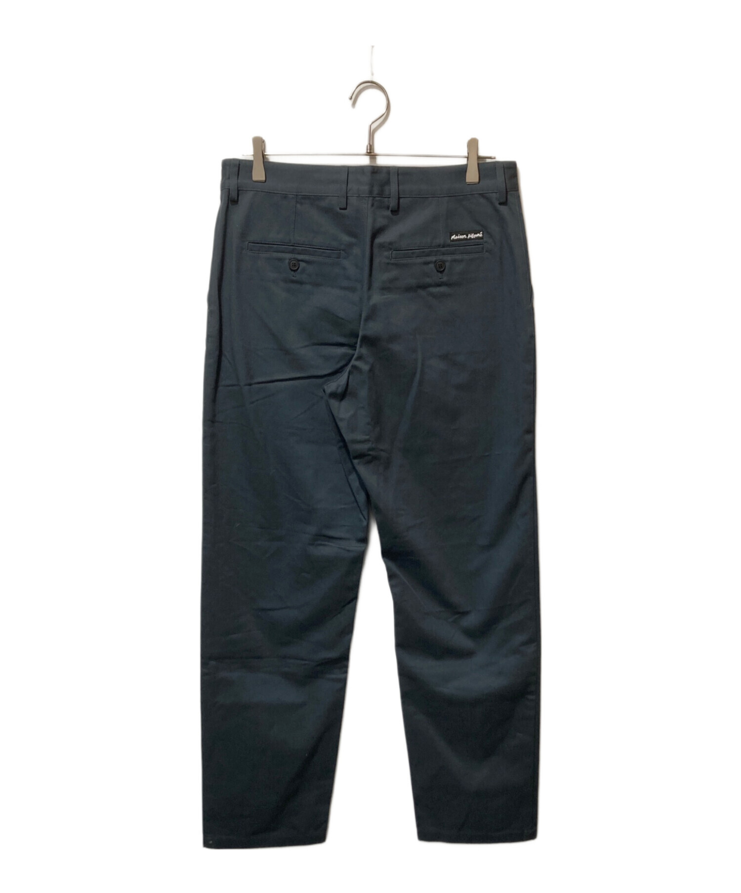 中古・古着通販】maison kitsune (メゾンキツネ) チノパンツ ネイビー