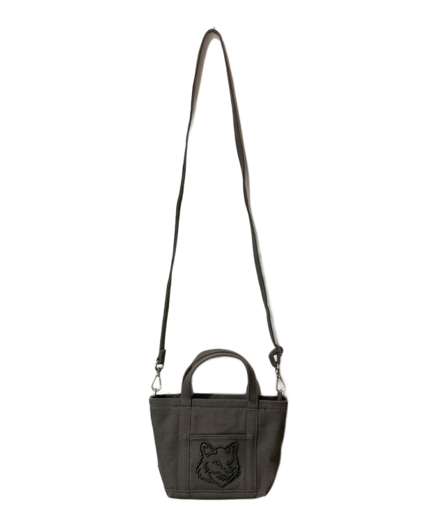 中古・古着通販】maison kitsune (メゾンキツネ) FOX HEAD MINI TOTE
