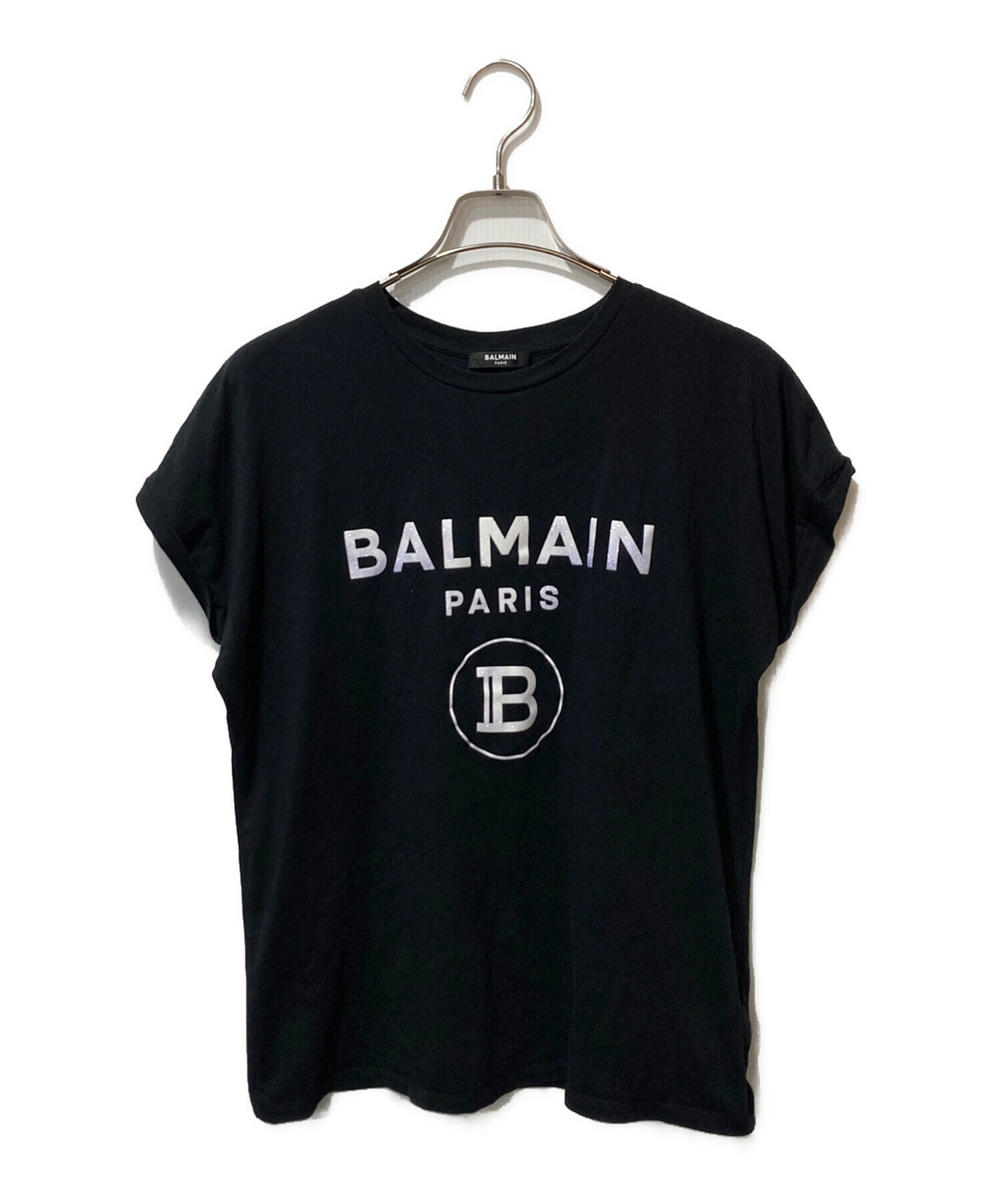 中古・古着通販】BALMAIN (バルマン) フロッキーロゴプリント 