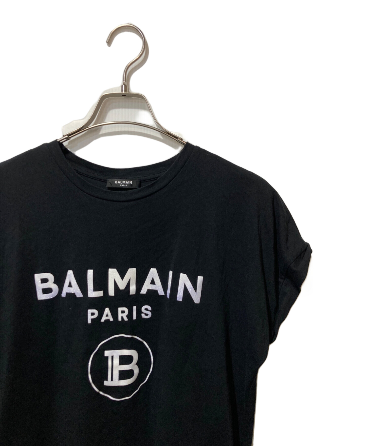 中古・古着通販】BALMAIN (バルマン) フロッキーロゴプリント 