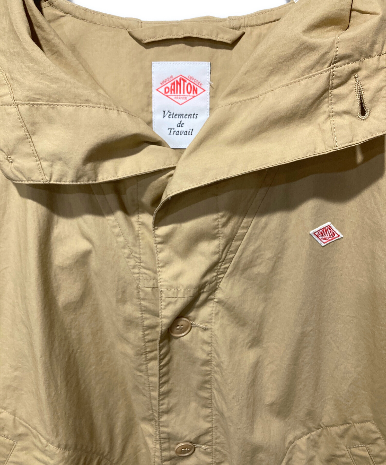 中古・古着通販】DANTON (ダントン) フーデッドジャケット ベージュ