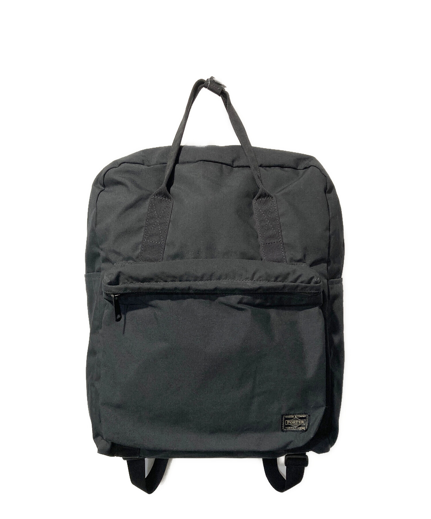 【新品未使用】TOUGH ブラックバックパック 2wayタイプ 中古・古着通販】PORTER (ポーター) 2WAYバックパック ブラック