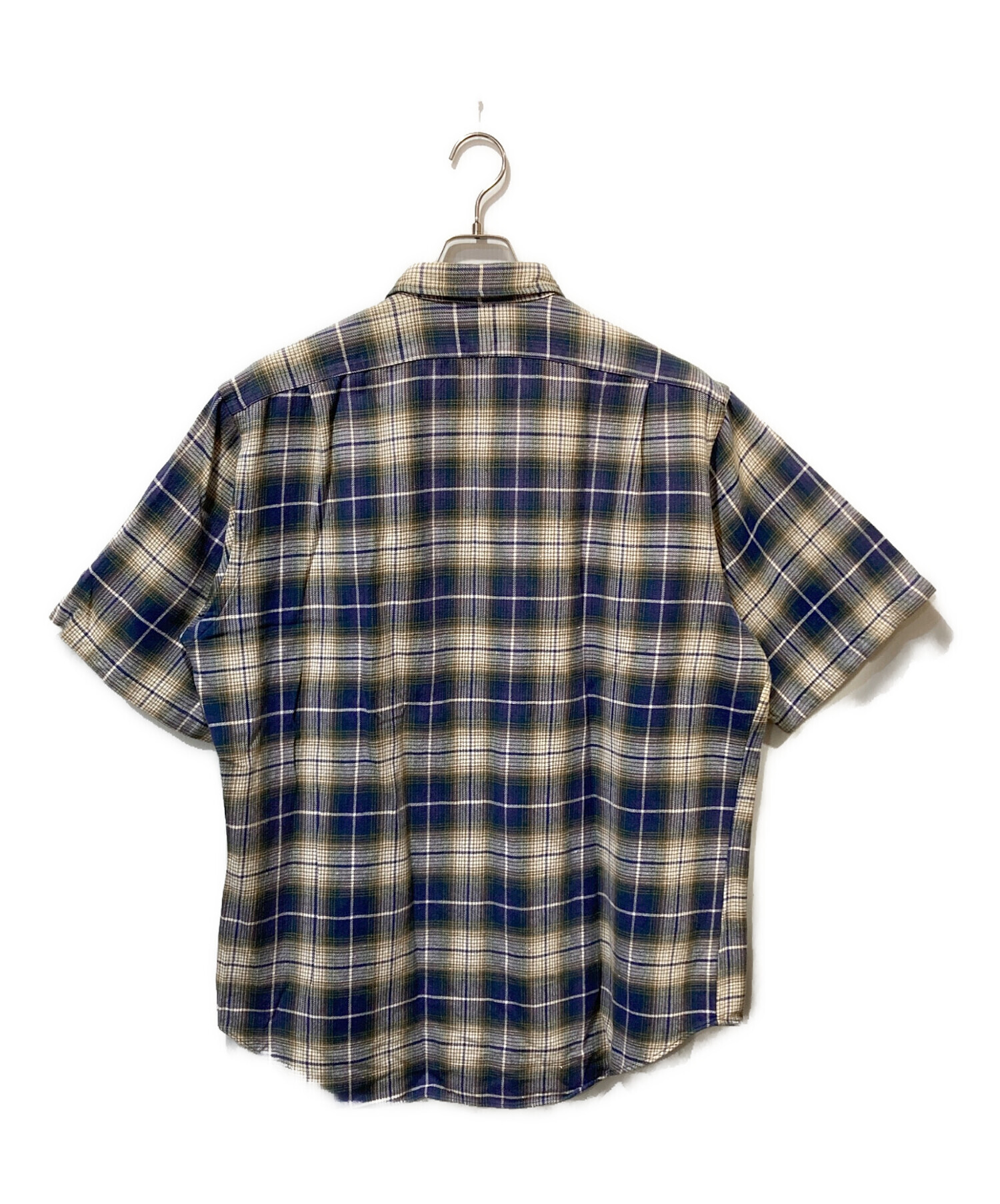 中古・古着通販】RRL (ダブルアールエル) 90's 半袖チェックシャツ