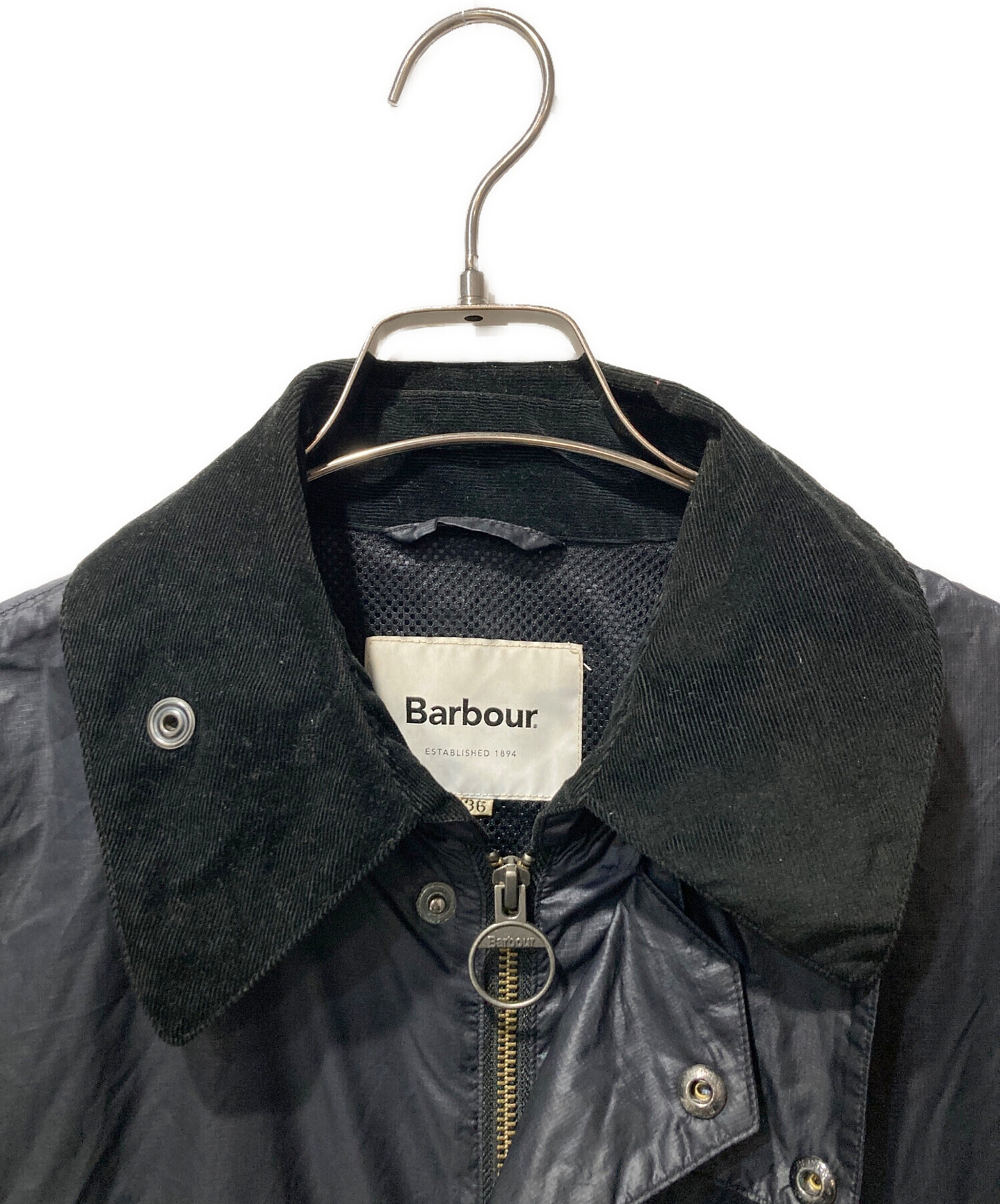 中古・古着通販】Barbour (バブアー) ナイロンコート ブラック サイズ 