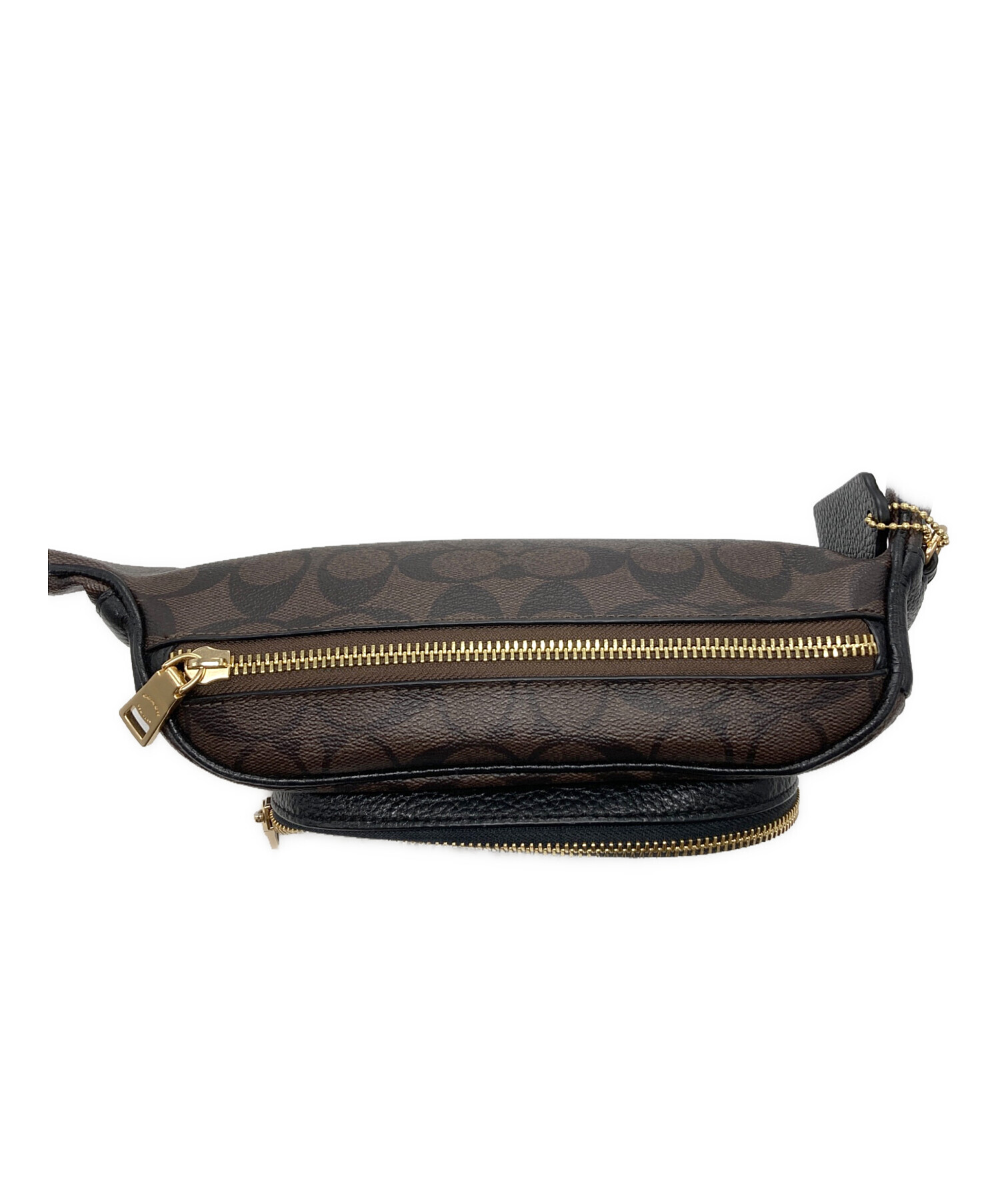 中古・古着通販】COACH (コーチ) シグネチャーボディバッグ ブラウン
