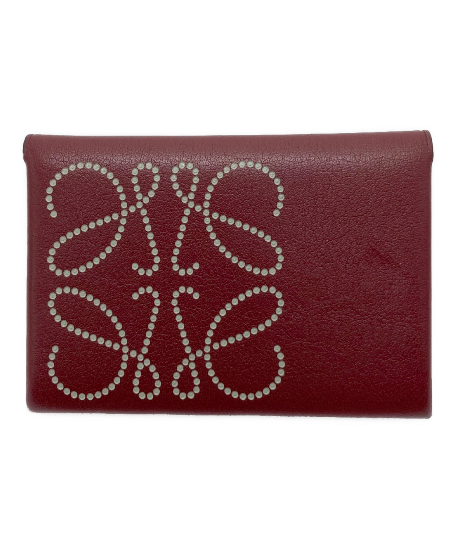中古・古着通販】LOEWE (ロエベ) アナグラムカードケース レッド