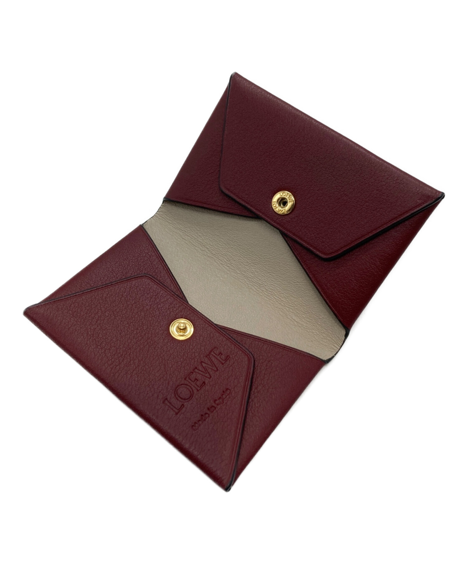 中古・古着通販】LOEWE (ロエベ) アナグラムカードケース レッド