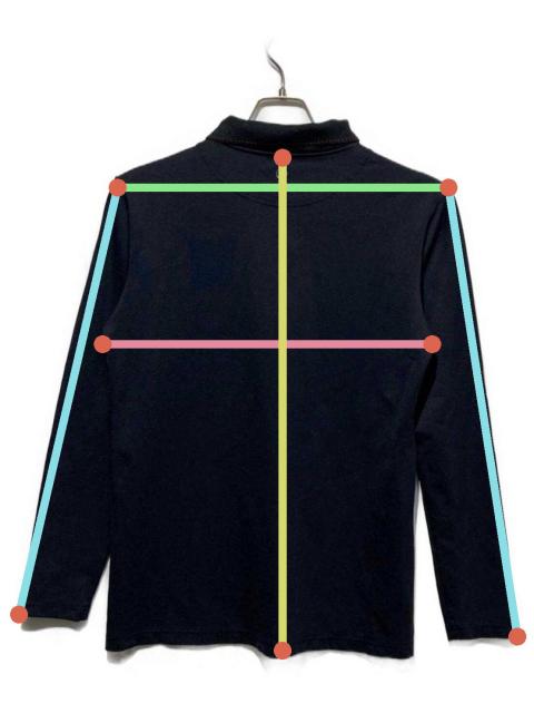 中古・古着通販】BRIEFING (ブリーフィング) 長袖ポロシャツ ブラック