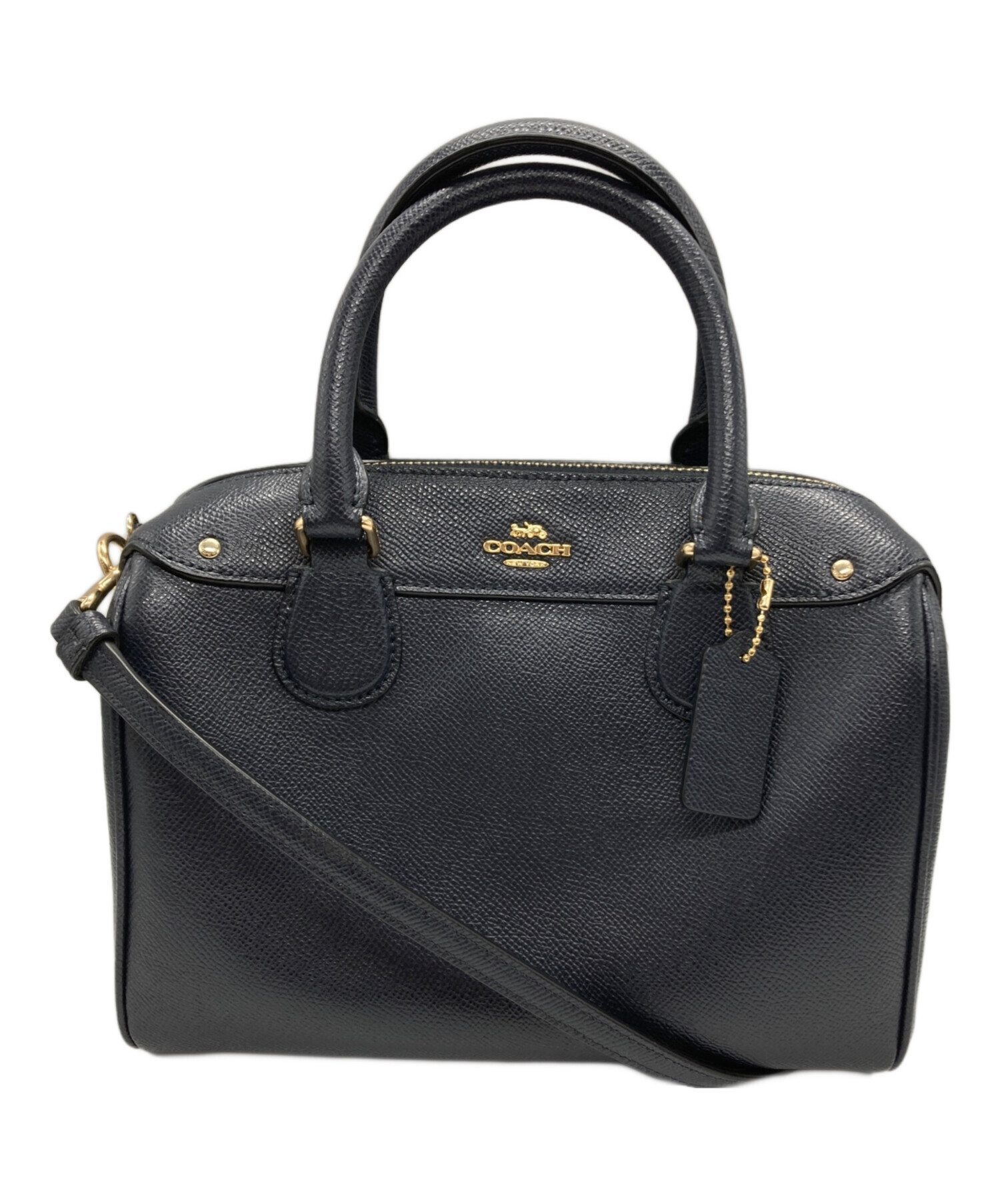 中古・古着通販】COACH (コーチ) 2WAYショルダーバッグ ネイビー