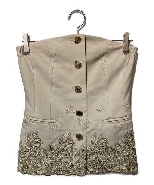 ◆完売商品MURRAL Quartz embroidery ビスチェ ミューラル 中古・古着通販】MURRAL (ミューラル) Morpho embroidery bustier