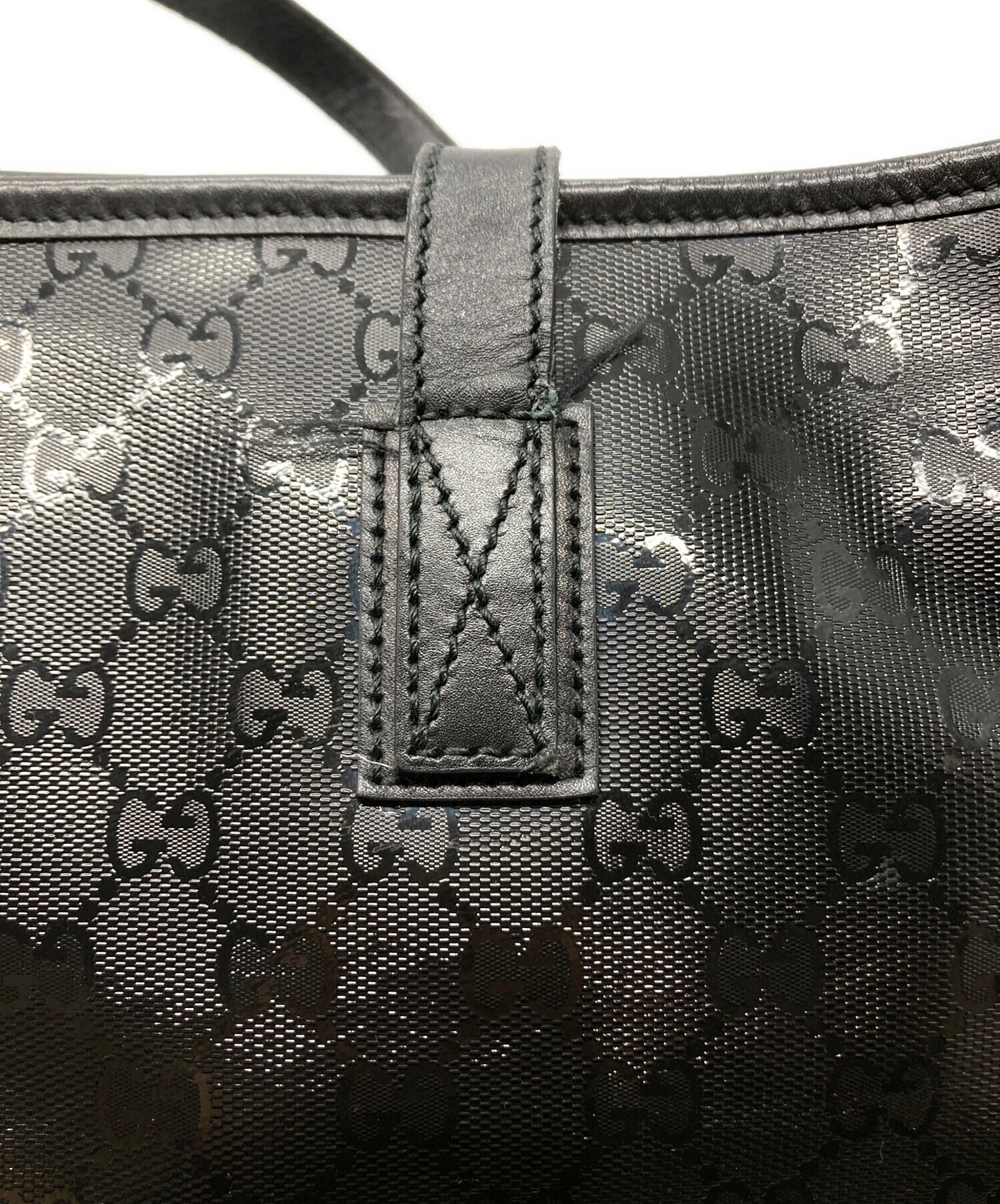 中古・古着通販】GUCCI (グッチ) GGスプリームPVCトートバッグ
