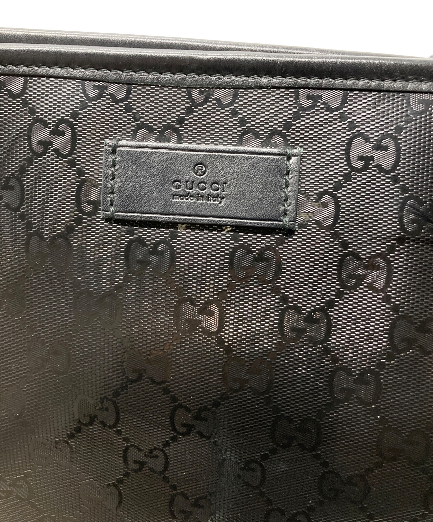 中古・古着通販】GUCCI (グッチ) GGスプリームPVCトートバッグ