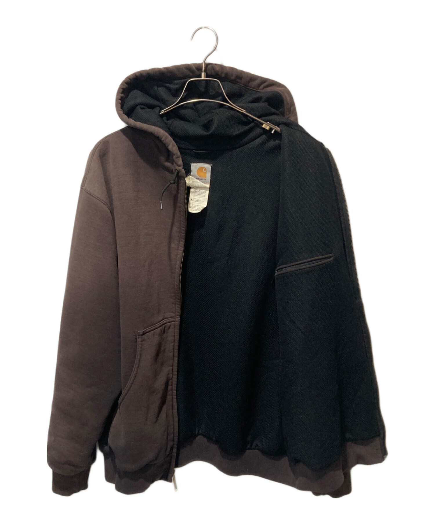 佐*)様 【大人気】カーハート フルジップパーカー XL ブラウン ホジュラス製 中古・古着通販】CarHartt (カーハート) ジップパーカー ブラウン