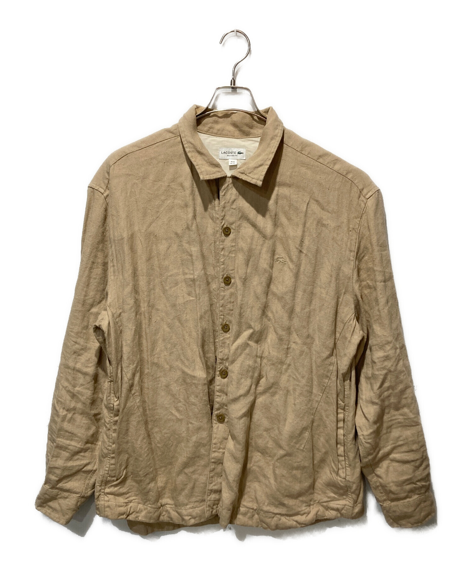 中古・古着通販】LACOSTE (ラコステ) リネンオーバーサイズシャツ