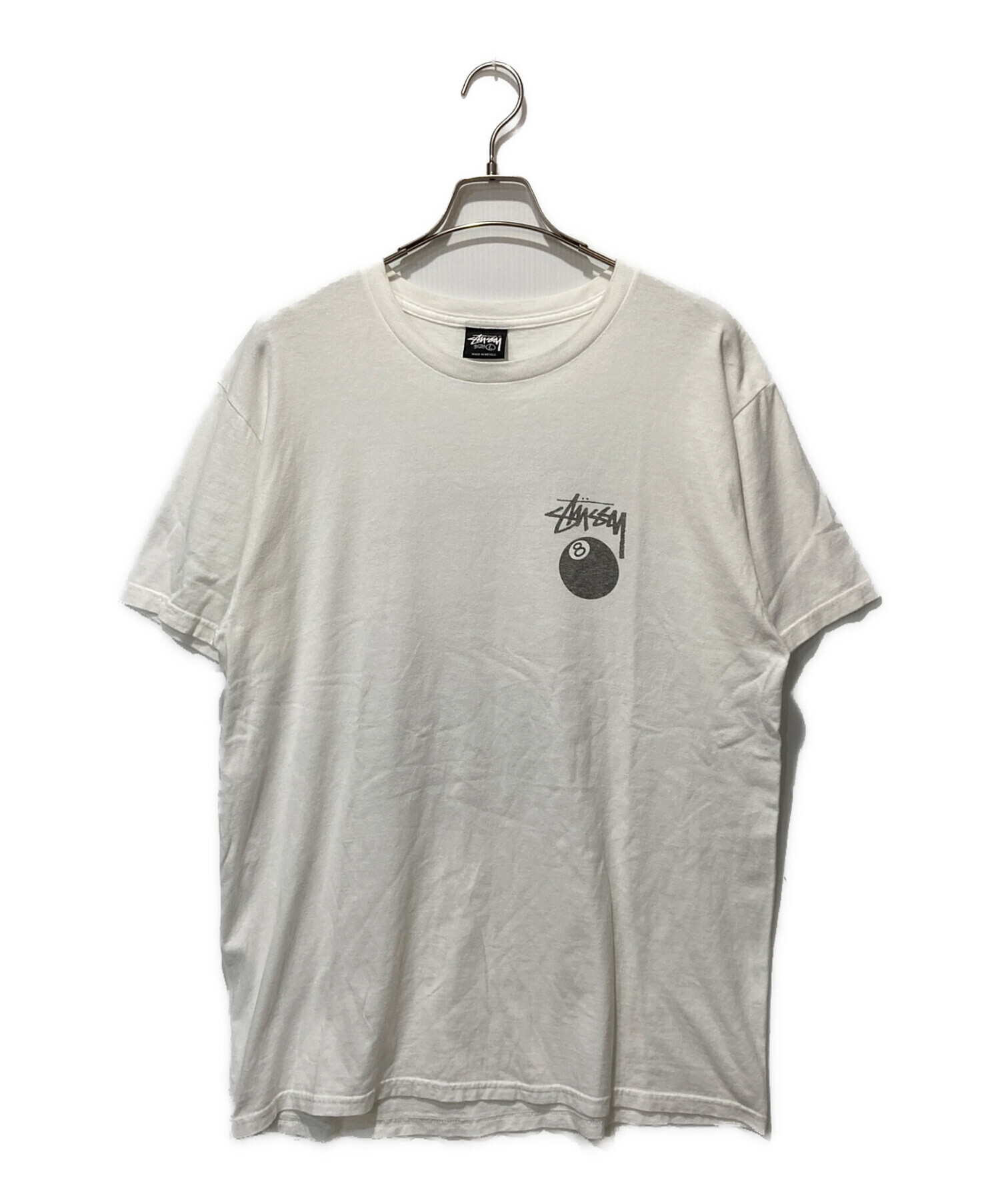 中古・古着通販】stussy (ステューシー) 8 BALL TEE ホワイト サイズ:L
