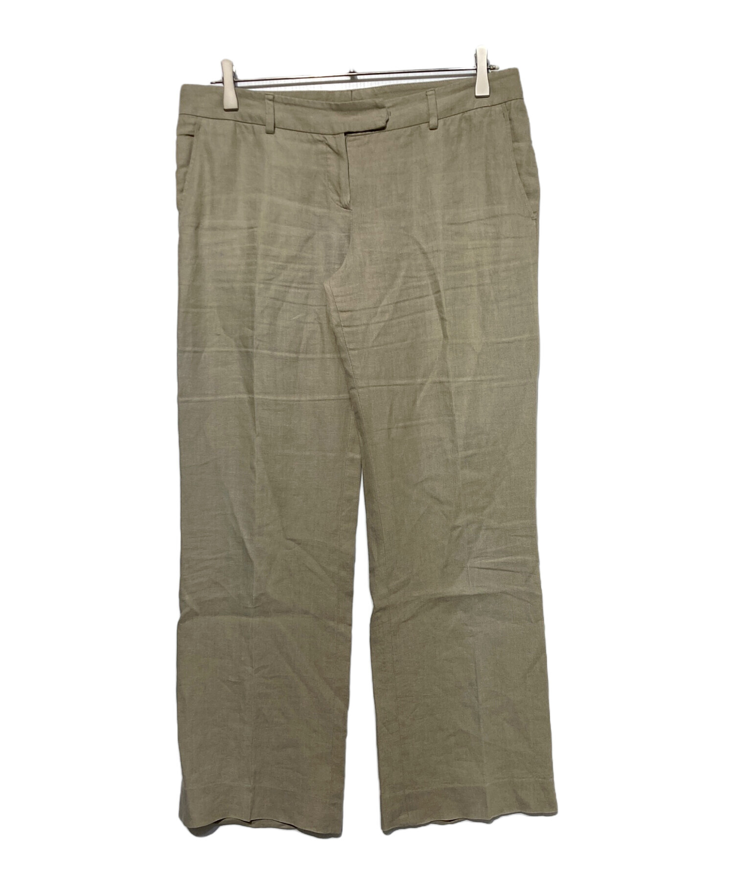 BERNARD ZINS ベルナールザンス リネンスラックス　サイズ:44 中古・古着通販】BERNARD ZINS (ベルナール ザンス) リネンスラックス