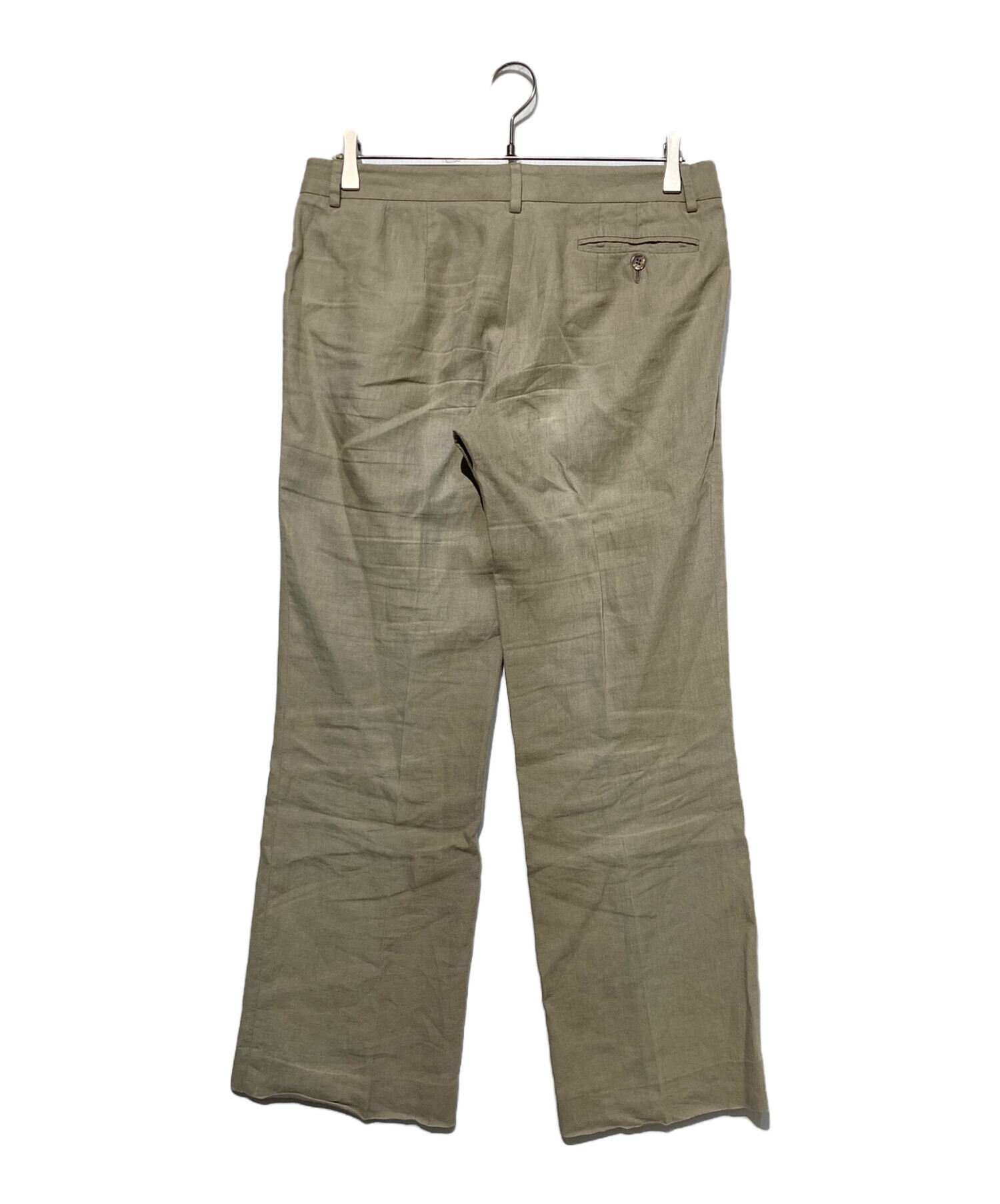 BERNARD ZINS ベルナールザンス JUAN ブラウン 38 中古・古着通販】BERNARD ZINS (ベルナール ザンス) リネンスラックス