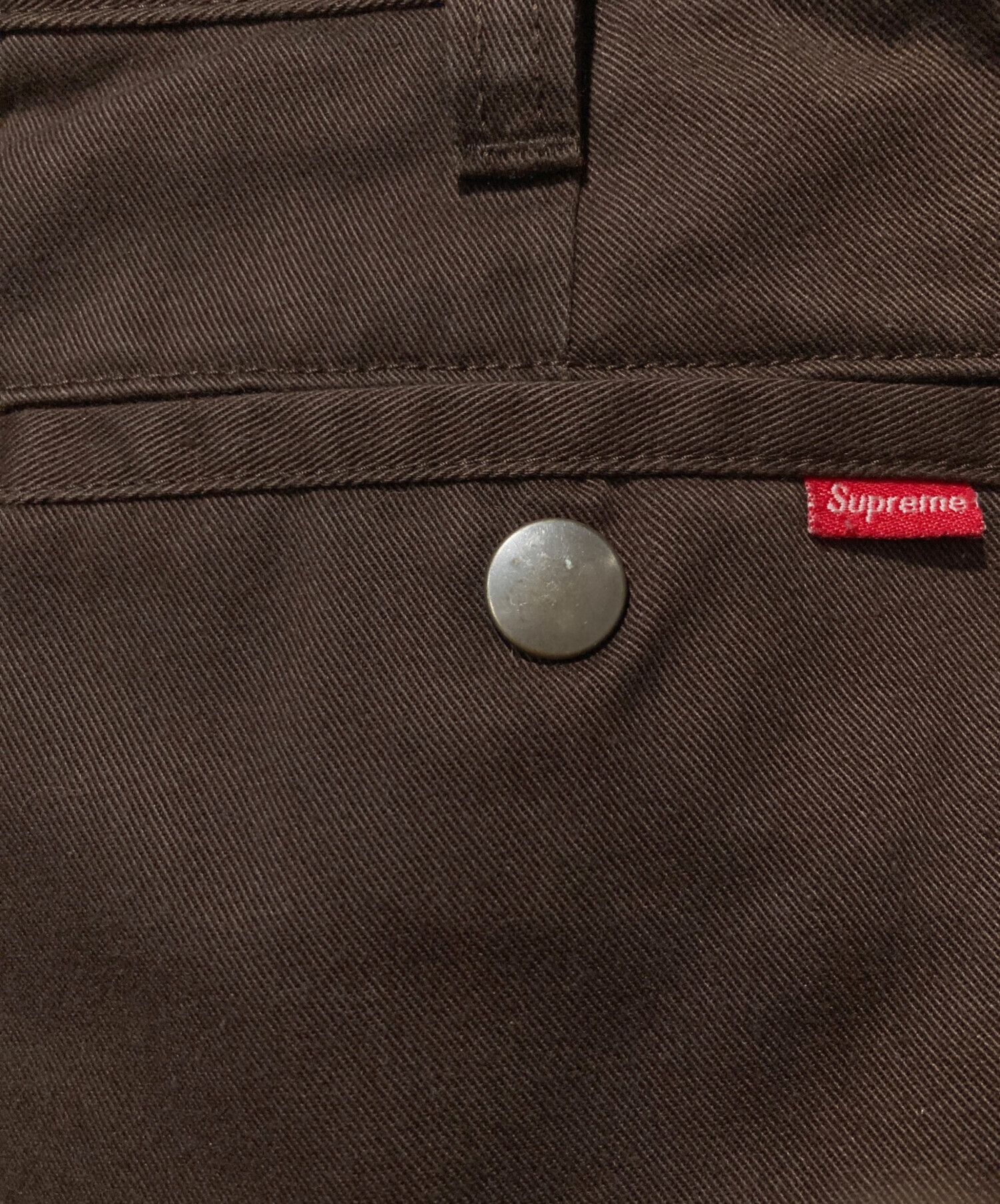 中古・古着通販】Supreme (シュプリーム) チノワークパンツ ブラウン