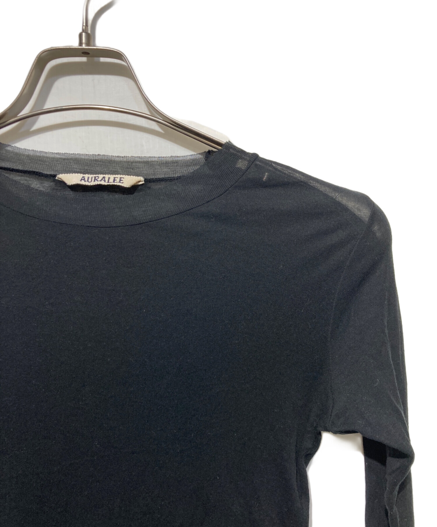 中古・古着通販】AURALEE (オーラリー) HIGH GAUGE SHEER RIB L/S TEE