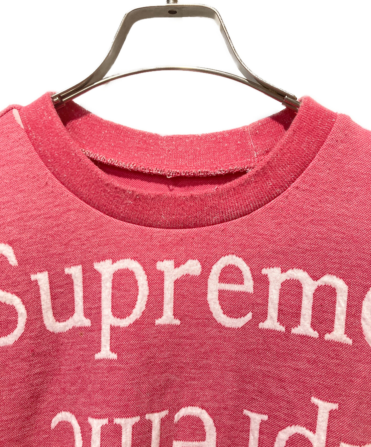 値下げ中！　Supreme ジャガード　Crewneck 18SS 中古・古着通販】SUPREME (シュプリーム) Jacquard Logo Crewneckジャ