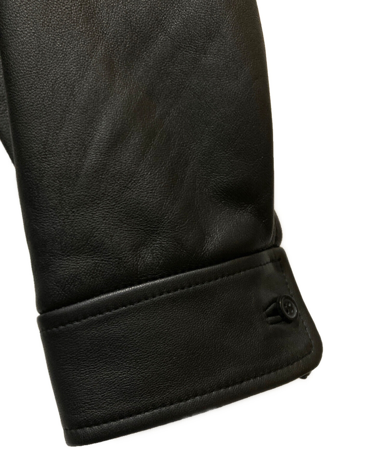 中古・古着通販】Supreme (シュプリーム) Leather Shirtレザーシャツ