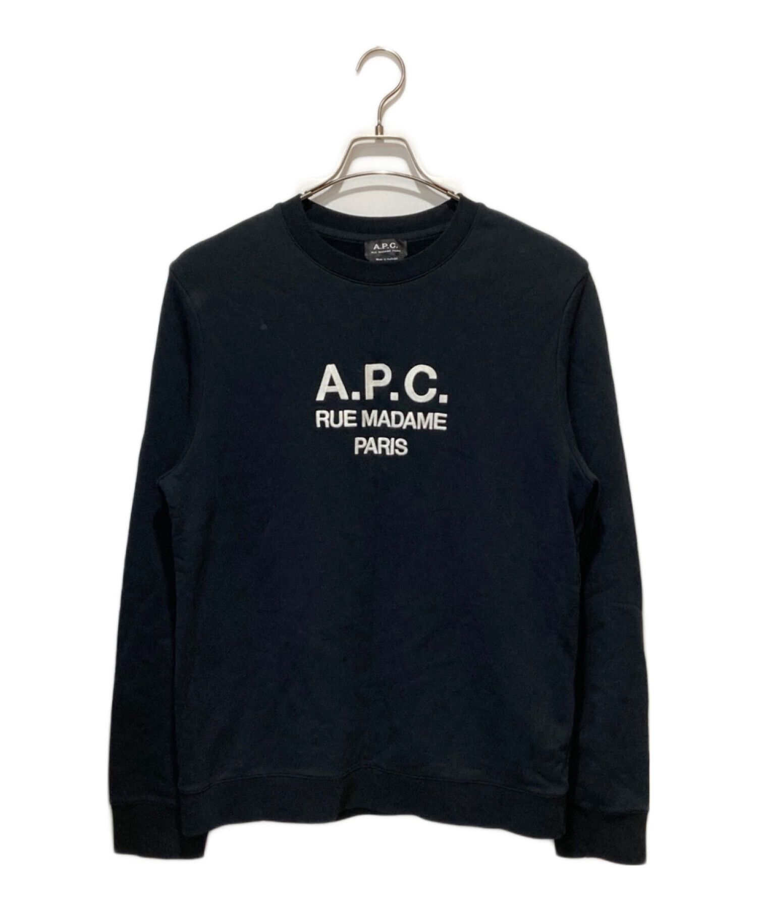 中古・古着通販】A.P.C. (アーペーセー) クルーネックロゴ刺繍