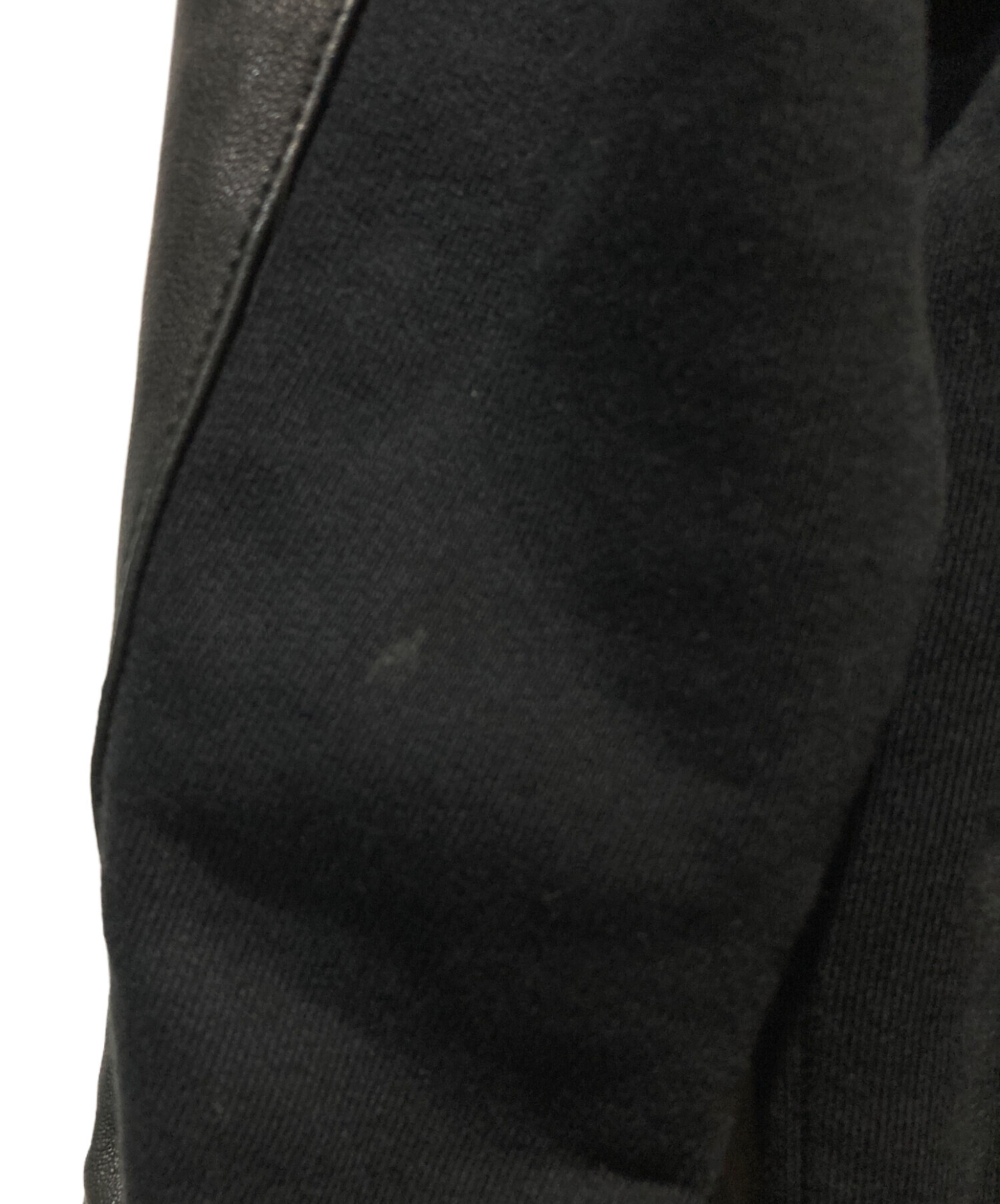 中古・古着通販】DIESEL (ディーゼル) ラムレザー切替ジャケット