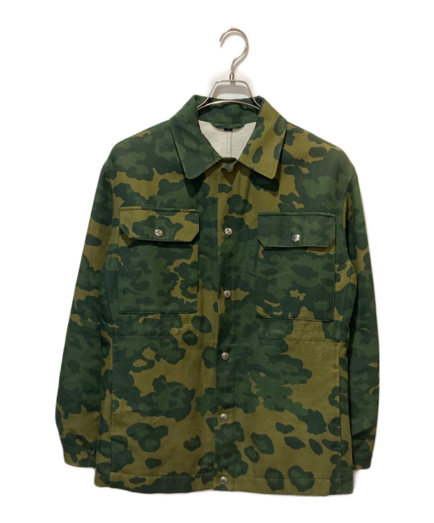 タグ付き PDM ジャケット カモフラ 変形デザイン Mサイズ リネン 中古・古着通販】dunhill (ダンヒル) カモフラージュ柄コットンリネン