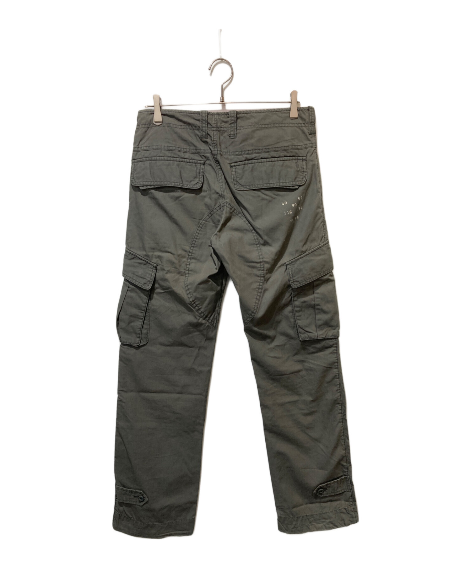 中古・古着通販】DIESEL (ディーゼル) カーゴパンツ カーキ サイズ