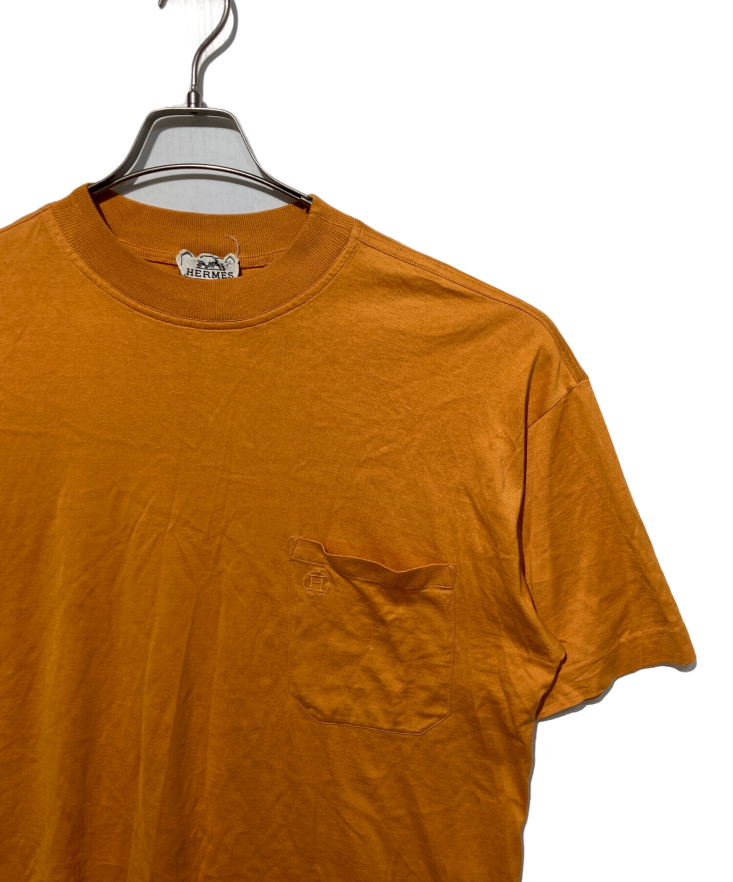 中古・古着通販】HERMES (エルメス) Hロゴ刺繍ポケットTシャツ