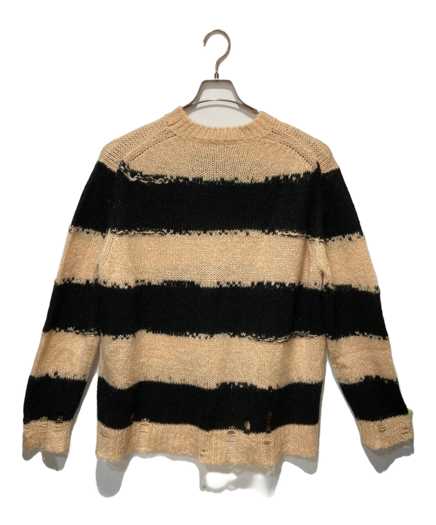 （ＧＷ最終日）Acne Studios ダメージボーダーニットセーター 中古・古着通販】ACNE STUDIOS (アクネ ストゥディオズ) ダメージ