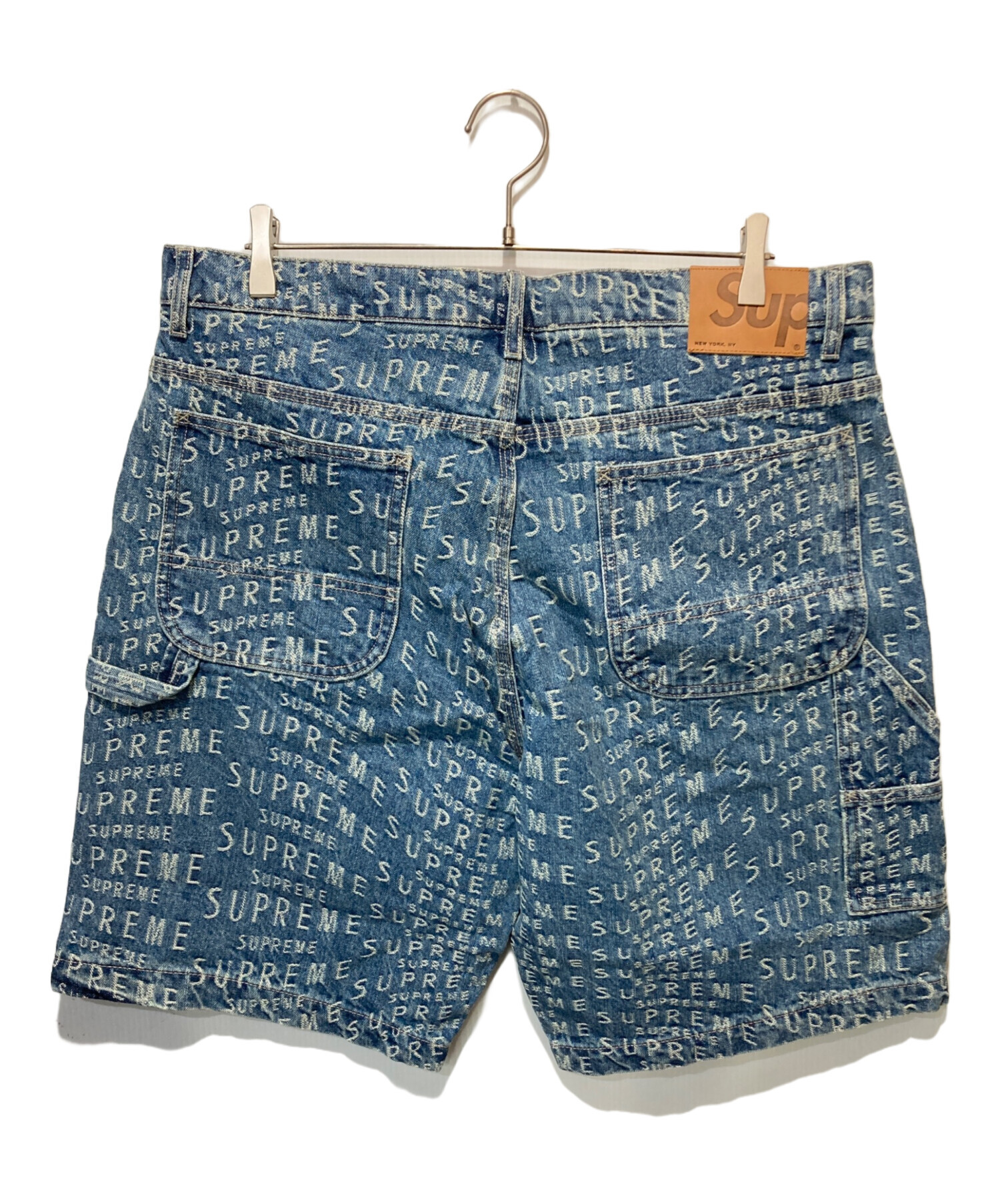 Supreme パッチワーク デニムパンツ サイズ36 中古・古着通販】Supreme (シュプリーム) Warp Jacquard Logos Denim