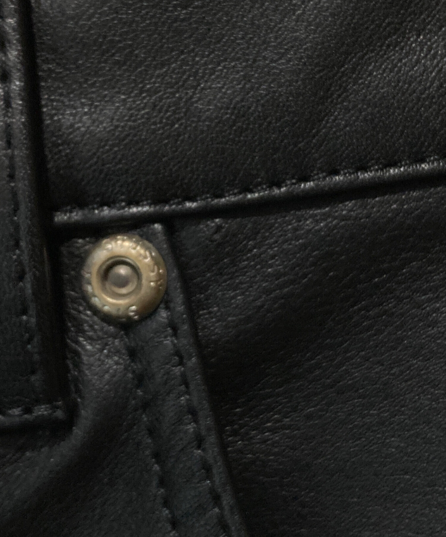 中古・古着通販】stussy (ステューシー) BIG OL' SHORT LEATHER