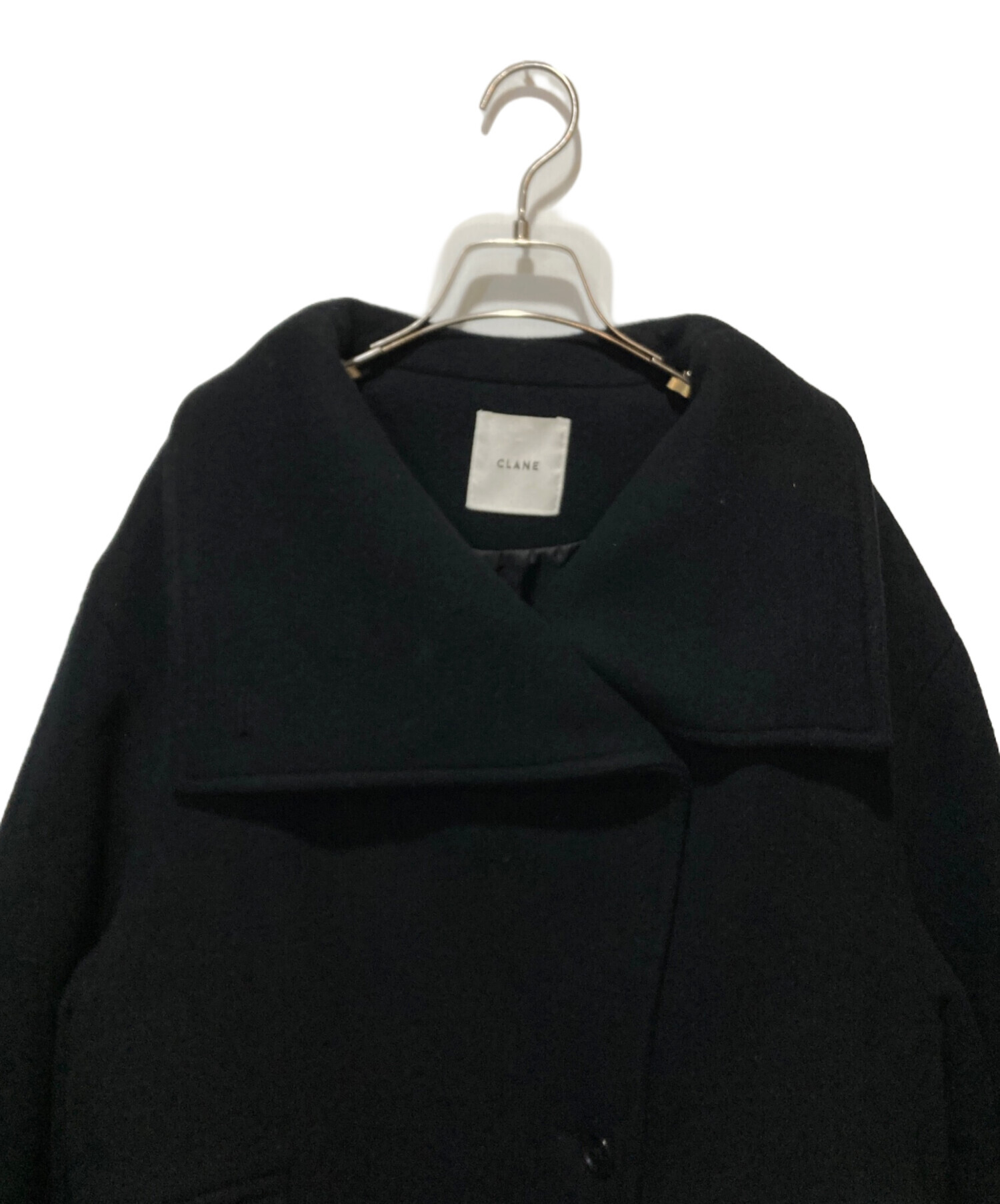 中古・古着通販】CLANE (クラネ) UP NECK OVER DOUBLE COAT ネイビー