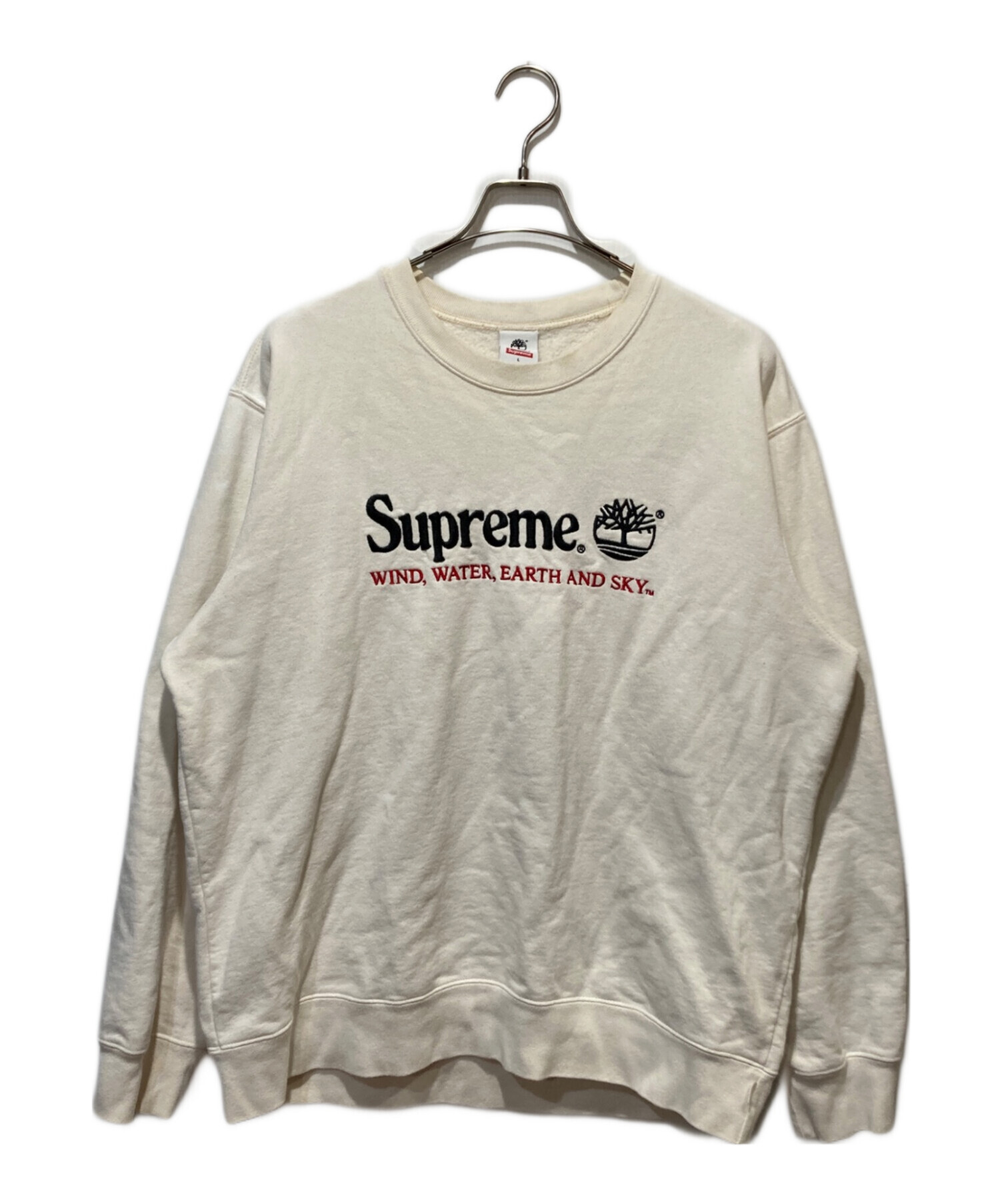 値下げ可能　Supreme Timberland スウェット オリーブ L Supreme timberlandクルーネック スウェット シュプリーム Supreme